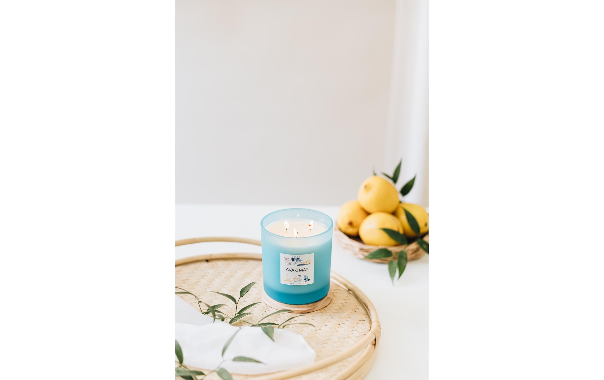 AVA & MAY Bougie parfumée »Crete 500g«