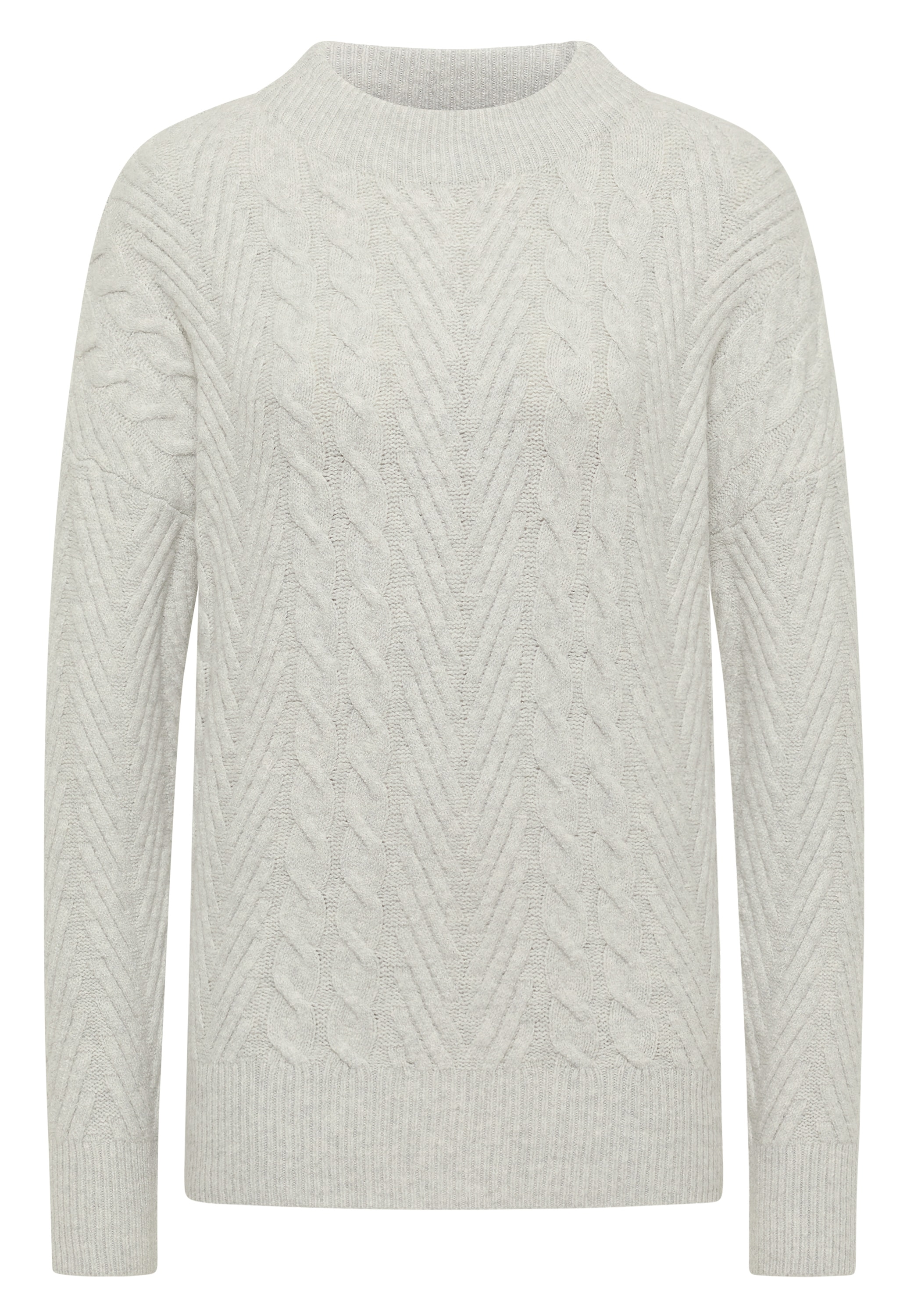 Cecil Pull en tricot mit Turtle Neck, Zopfmuster