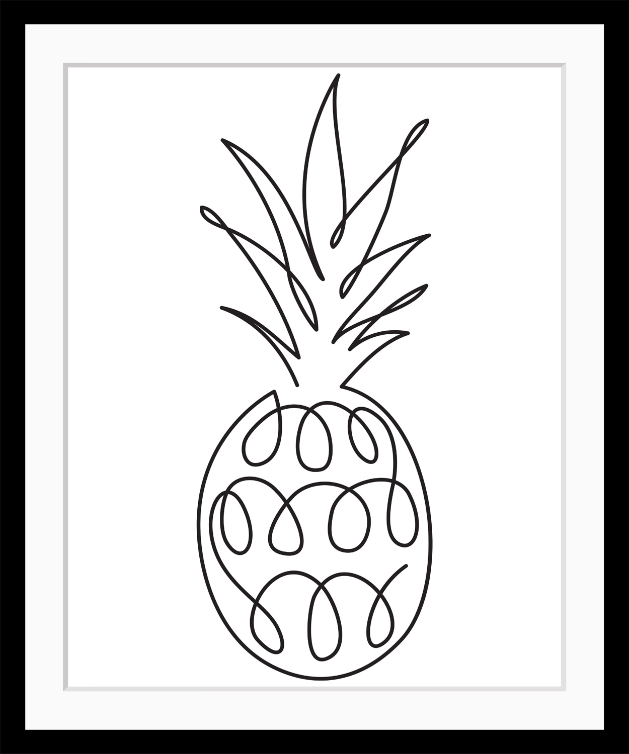 queence Image »Juliane« gerahmt, Ananas