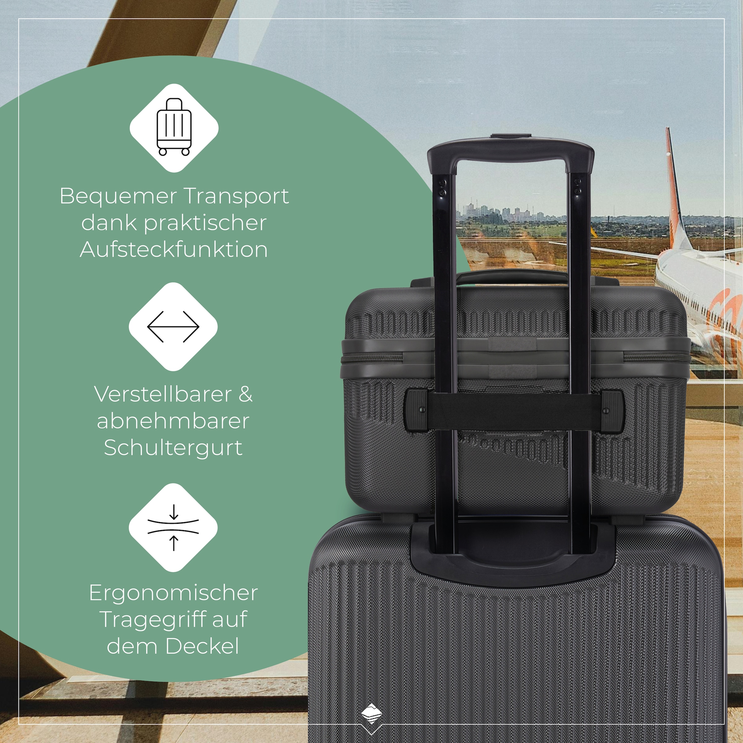 travelite Trousse de beauté »BALI Kosmetikkoffer« avec fonction à clipser et organiseur – idéal pour voyage et quotidien