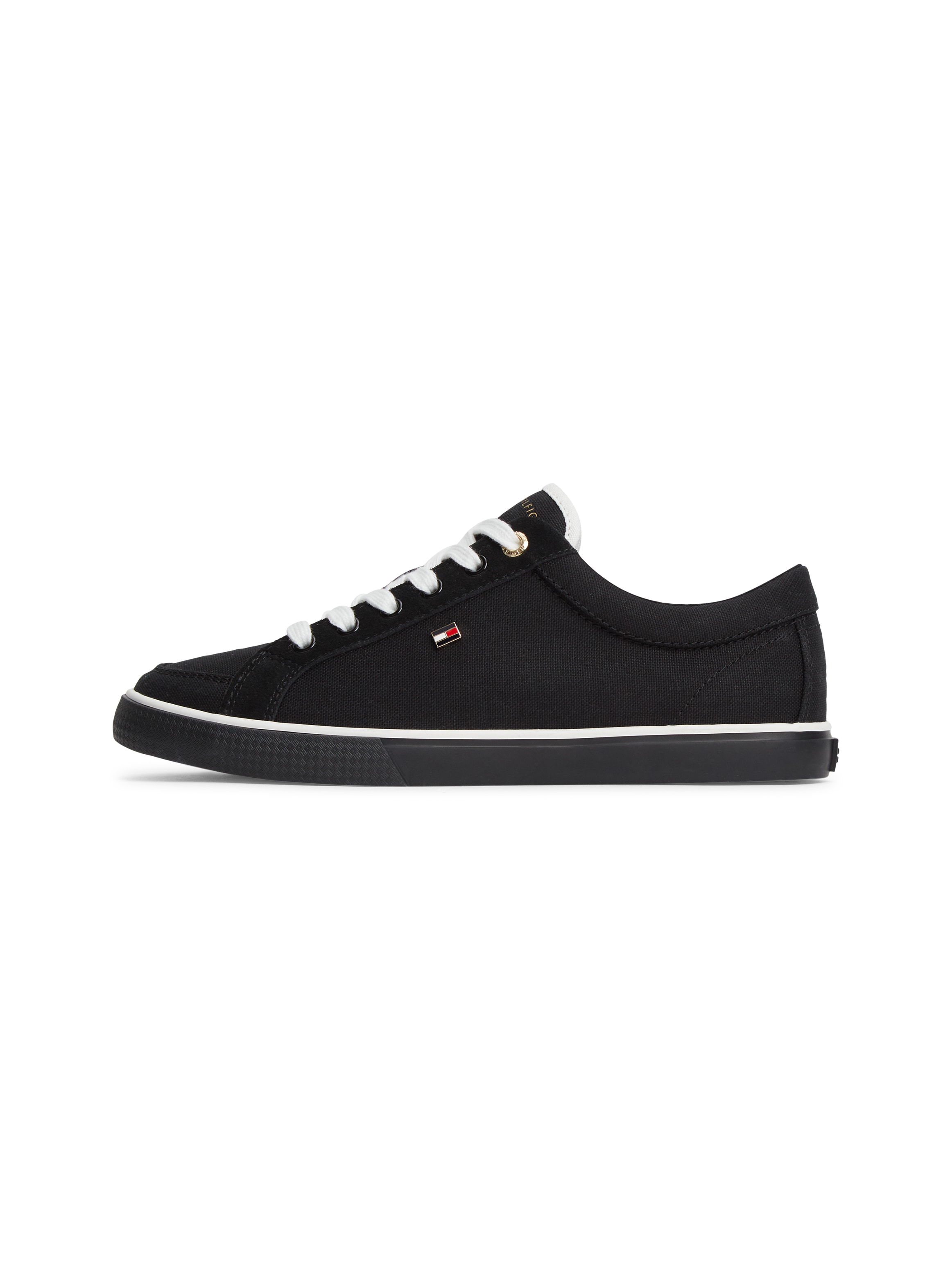 Tommy Hilfiger Sneakers »TH LOW VULC«  Chaussure de loisirs, chaussure à lacets avec logo sur la languette