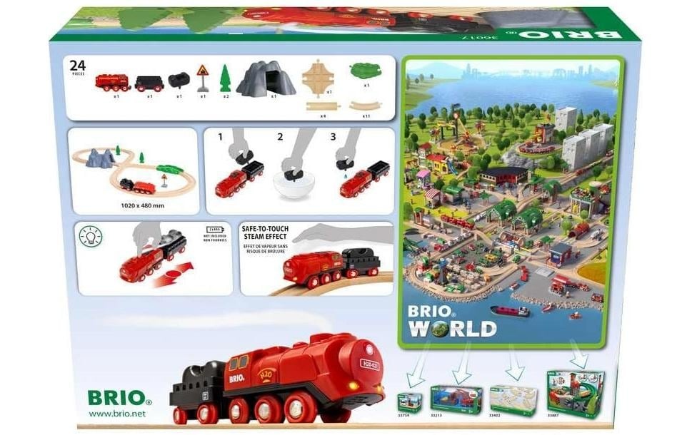 BRIO® Spielzeugeisenbahn-Set »Batterie-Dampflok Set«