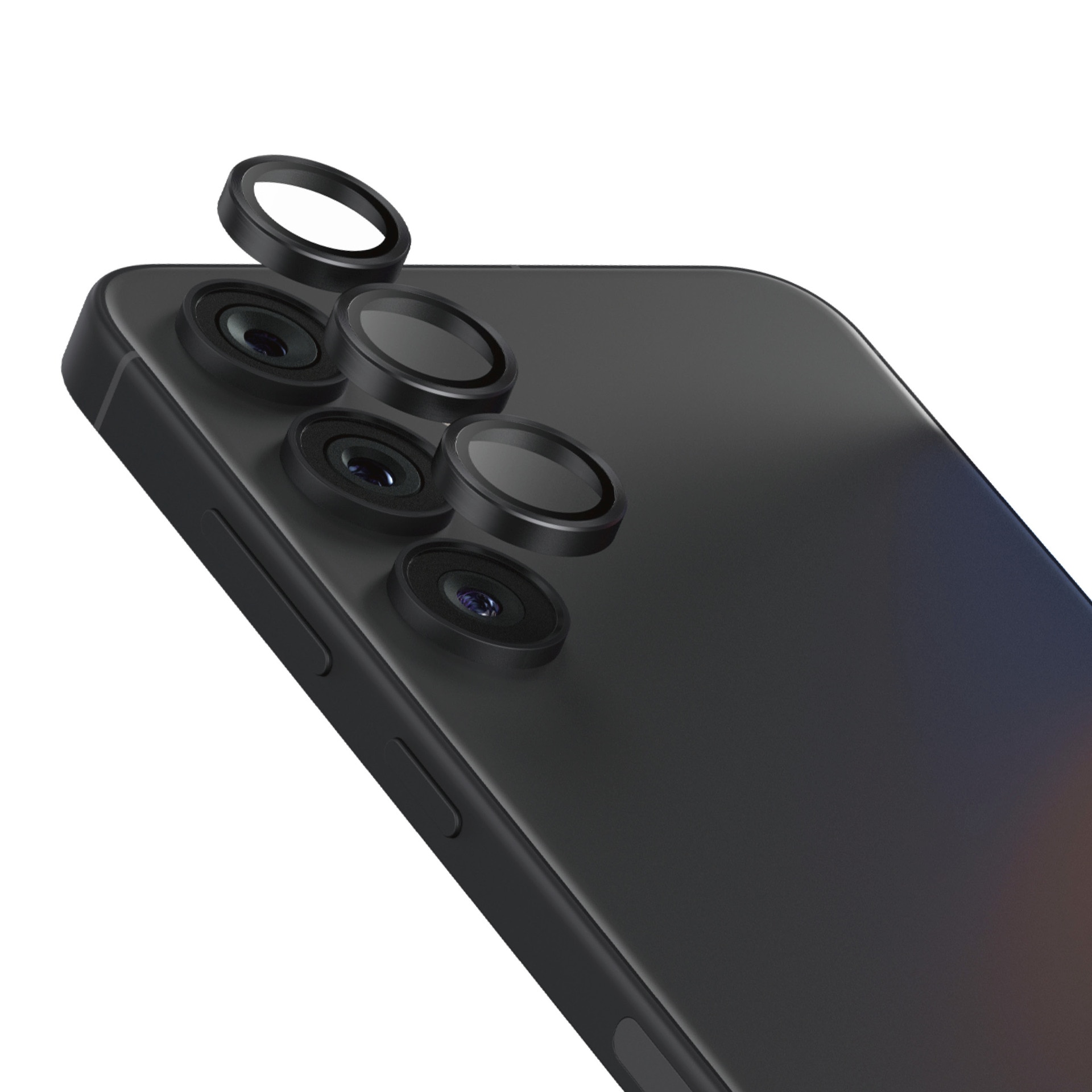 PanzerGlass Verre de protection d'écran »Hoop Camera Lens Protection« für Samsung Galaxy S25+ Kameraschutz, Schutzfolie, Schutzglas, kratz- & stossfest