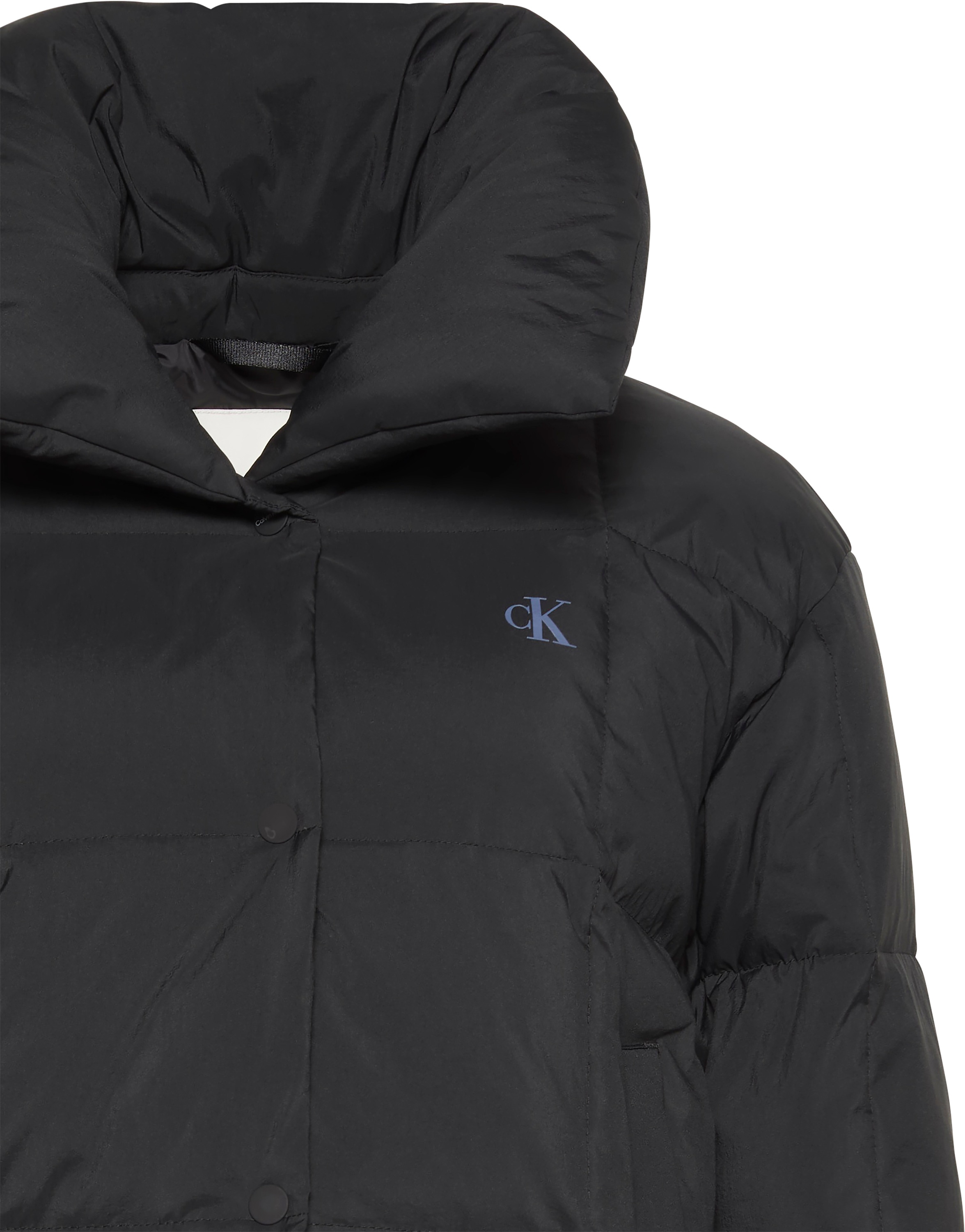 Calvin Klein Jeans Veste matelassée »SHORT DOWN PUFFER« sans capuche avec col rond, coupe regular fit