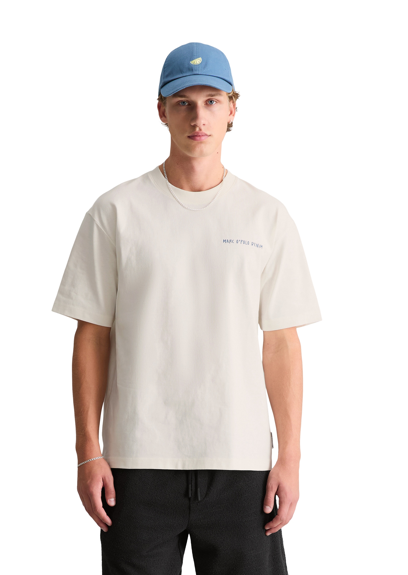 Marc O'Polo DENIM T-shirt relaxed avec imprimé dans le dos