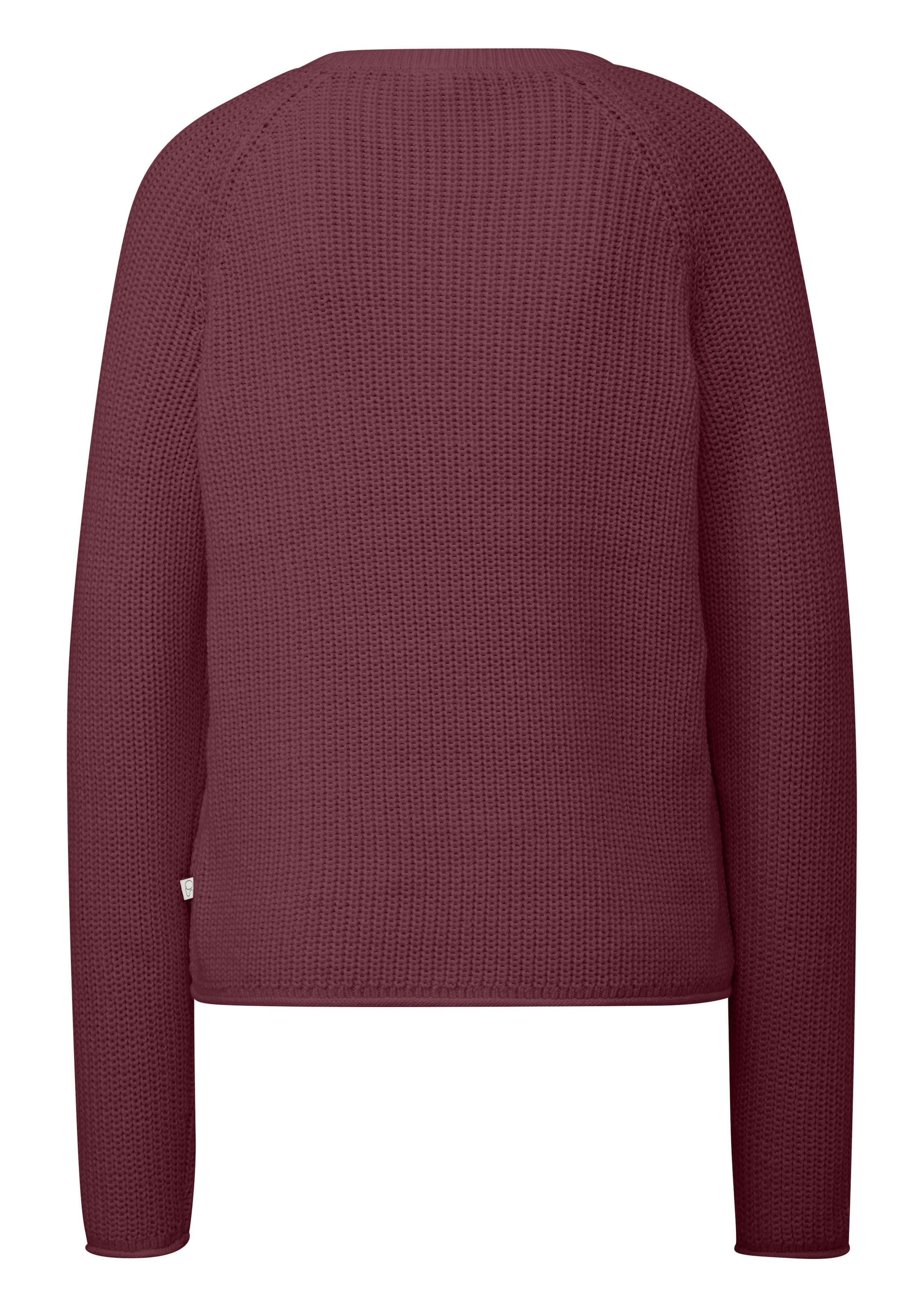 QS Strickpullover mit Strickmuster und Rundhalsausschnitt