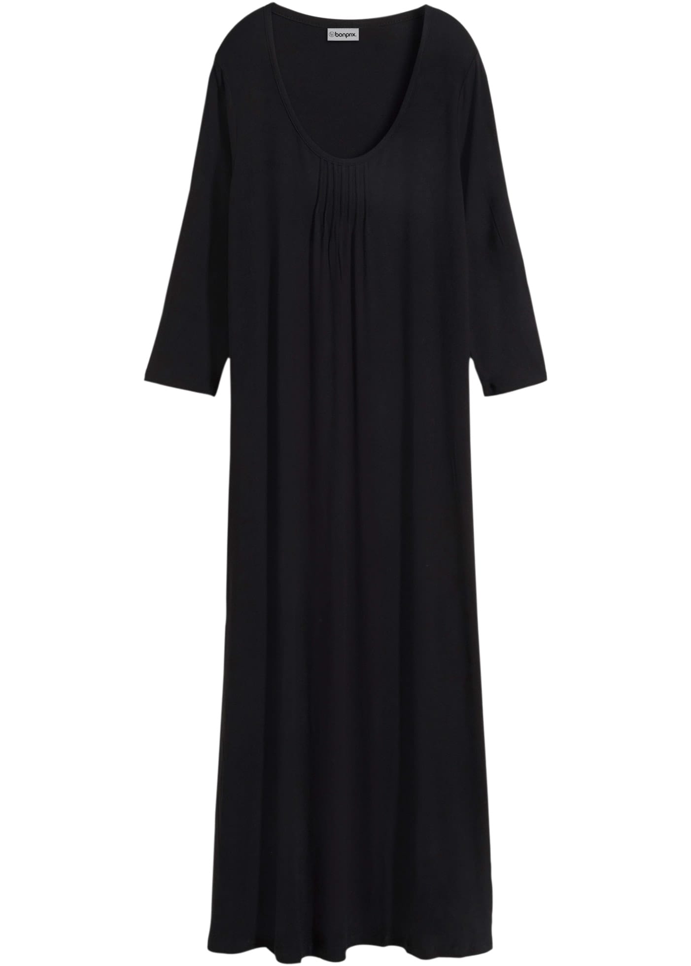 bonprix Maxi robe für Casualmode im Frühjahr und Sommer, A-Linie, mit 3/4-Ärmeln