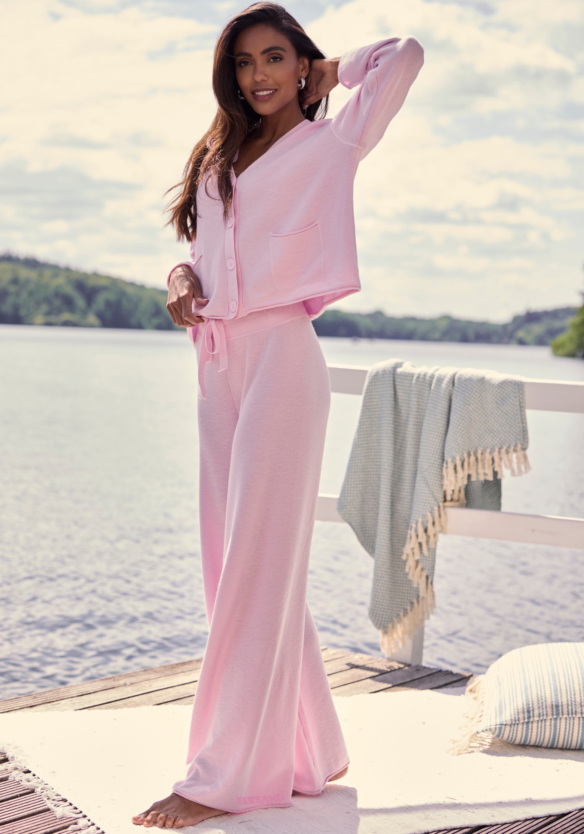 Elbsand Pantalon lounge  aus hochwertigem Feinstrick, Loungewear