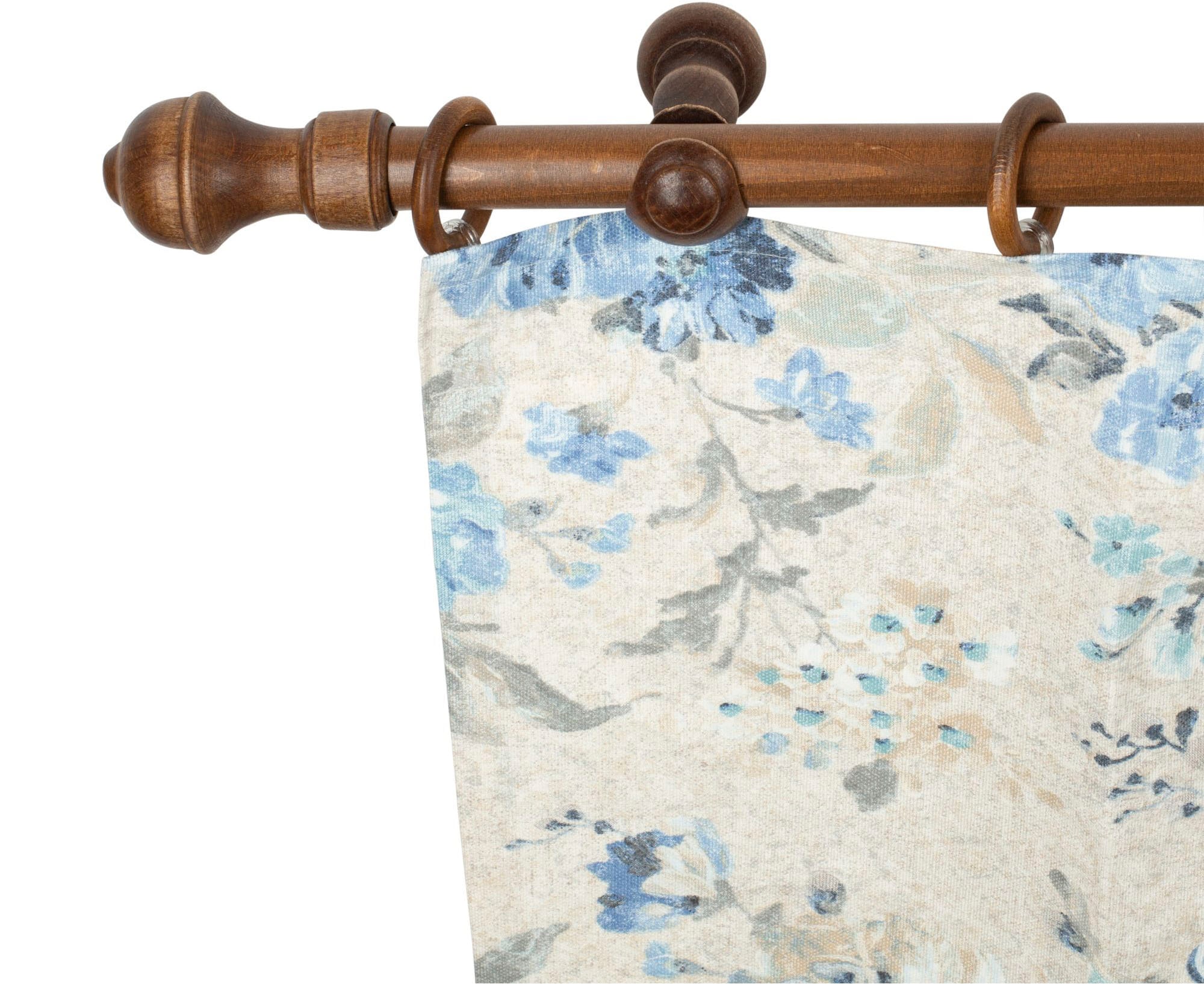 SN DECO GROUP Gardinenstange »Ares« 1 läufig-läufig Fixmass 28 mm, Holz, verschiedene Längen und Farben, Komplettset