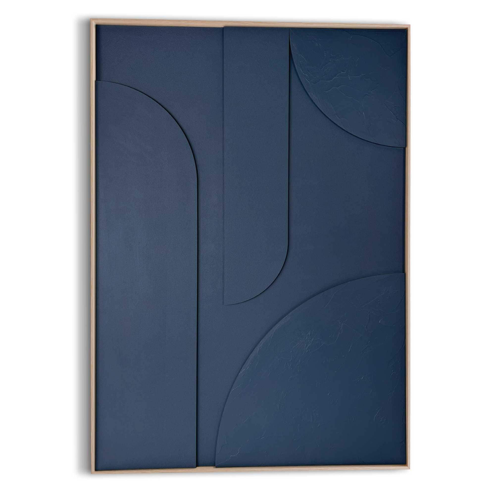 Reinders! Tableau mural XXL »Saturn - blue« 1 cuis tlg. Wohnzimmer - Blau - MDF,Pflaster - Abstrakt - 70x100 cm