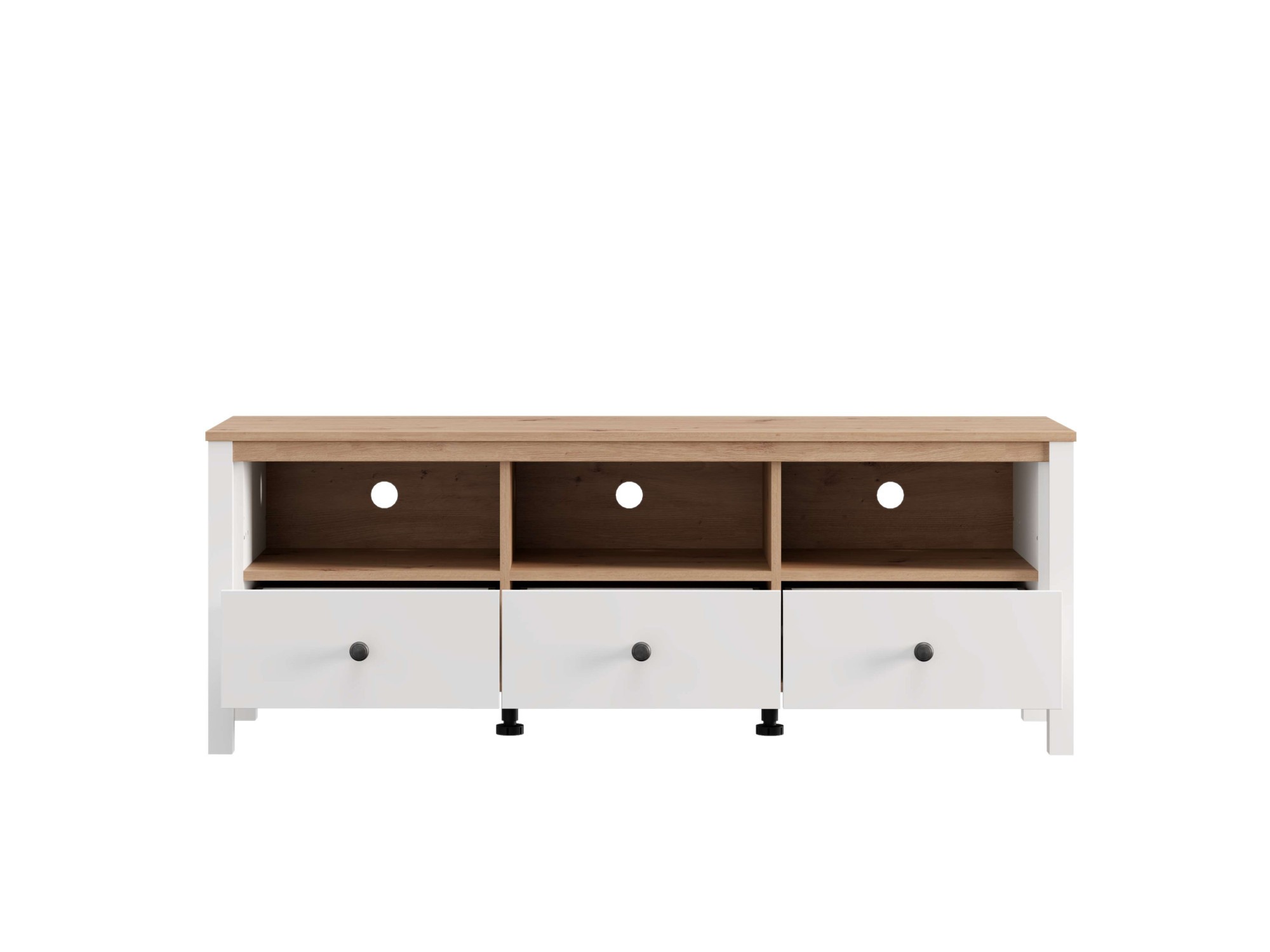Home affaire Table basse »BEDFORD, TV-Board, TV-Kommode, TV-Schrank, TV-Unterschrank, TV-Möbel« Profil MDF 2D recouvert, marquage à chaud