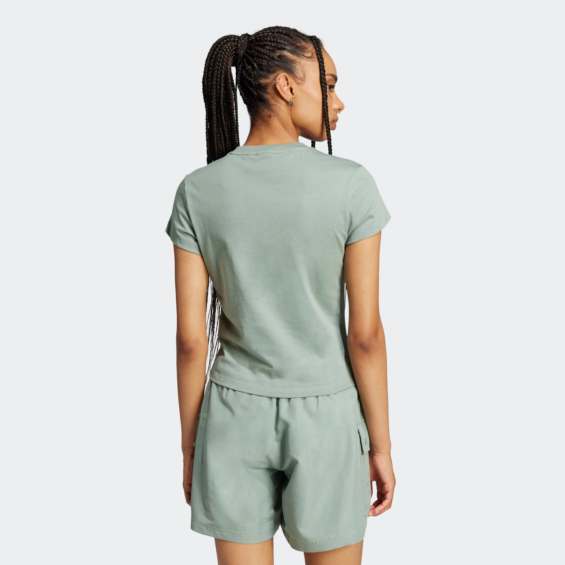 adidas Originals T-Shirt »ESSENTIALS SLIM« sportlicher Stil, schmale Silhouette, aus Single Jersey