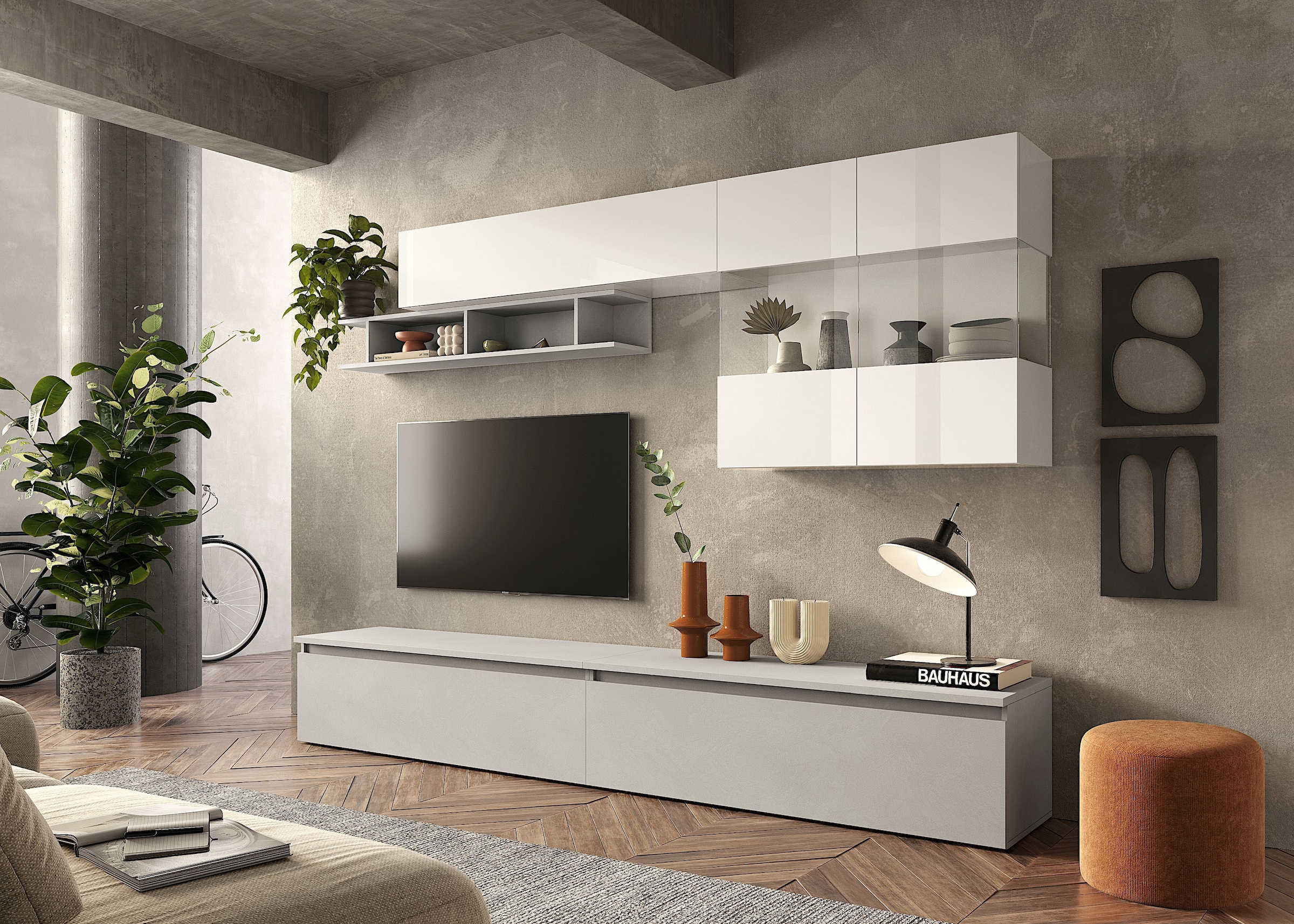 Home affaire Meuble mural »Infinity, 5tlg. Breite 276 cm, moderne Mediawand« 5 cuis tlg.