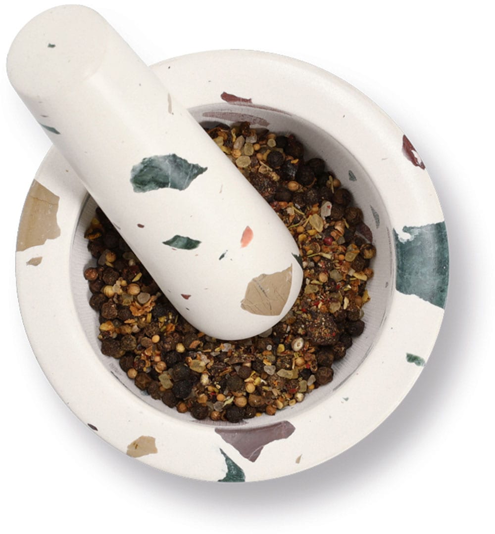 Zeller Present Mortier »& Stössel-Set, "Terrazzo"« Natur-Granit, 1,7 kg, 240 ml