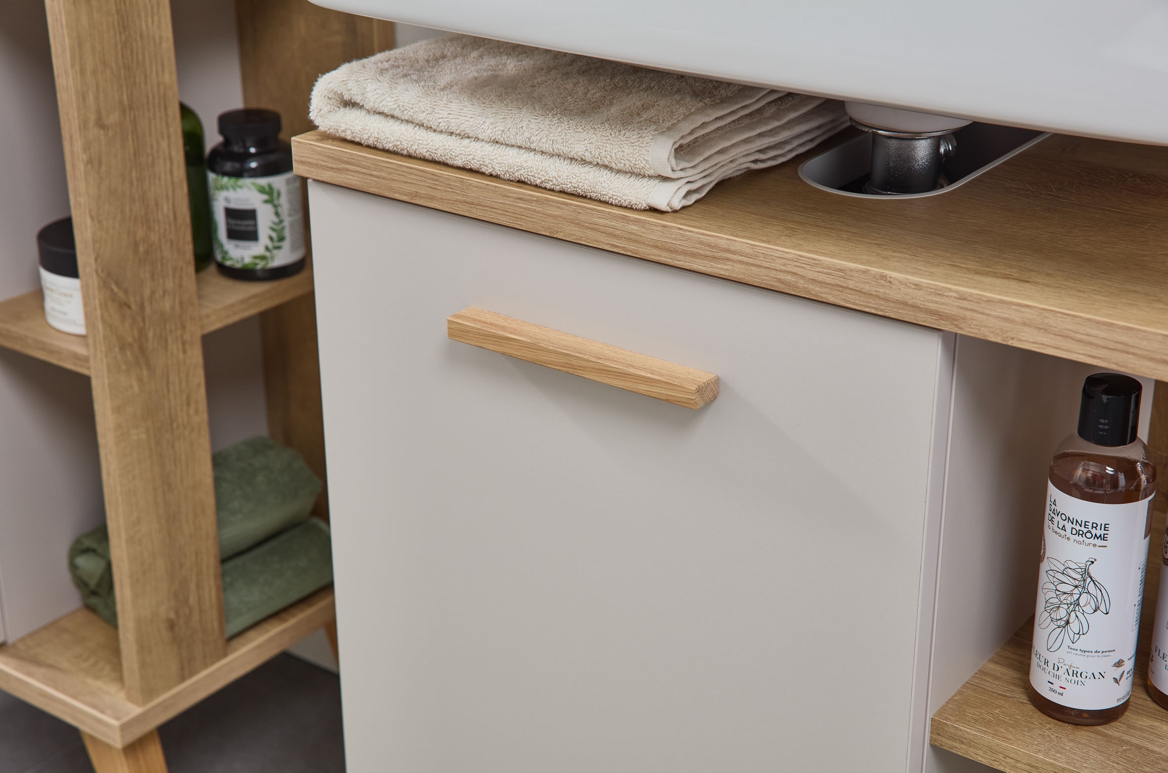 Saphir Armoire sous lavabo »mit seitlichen Ablagefächer«