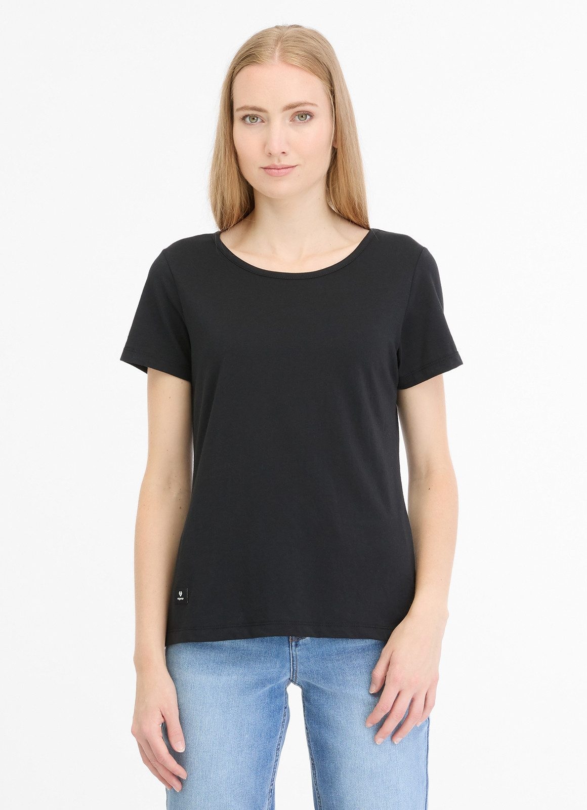 Ragwear Kurzarmshirt »MINTTA« schlichtes T-Shirt mit Rundhals und kleinem Logo auf der Brust