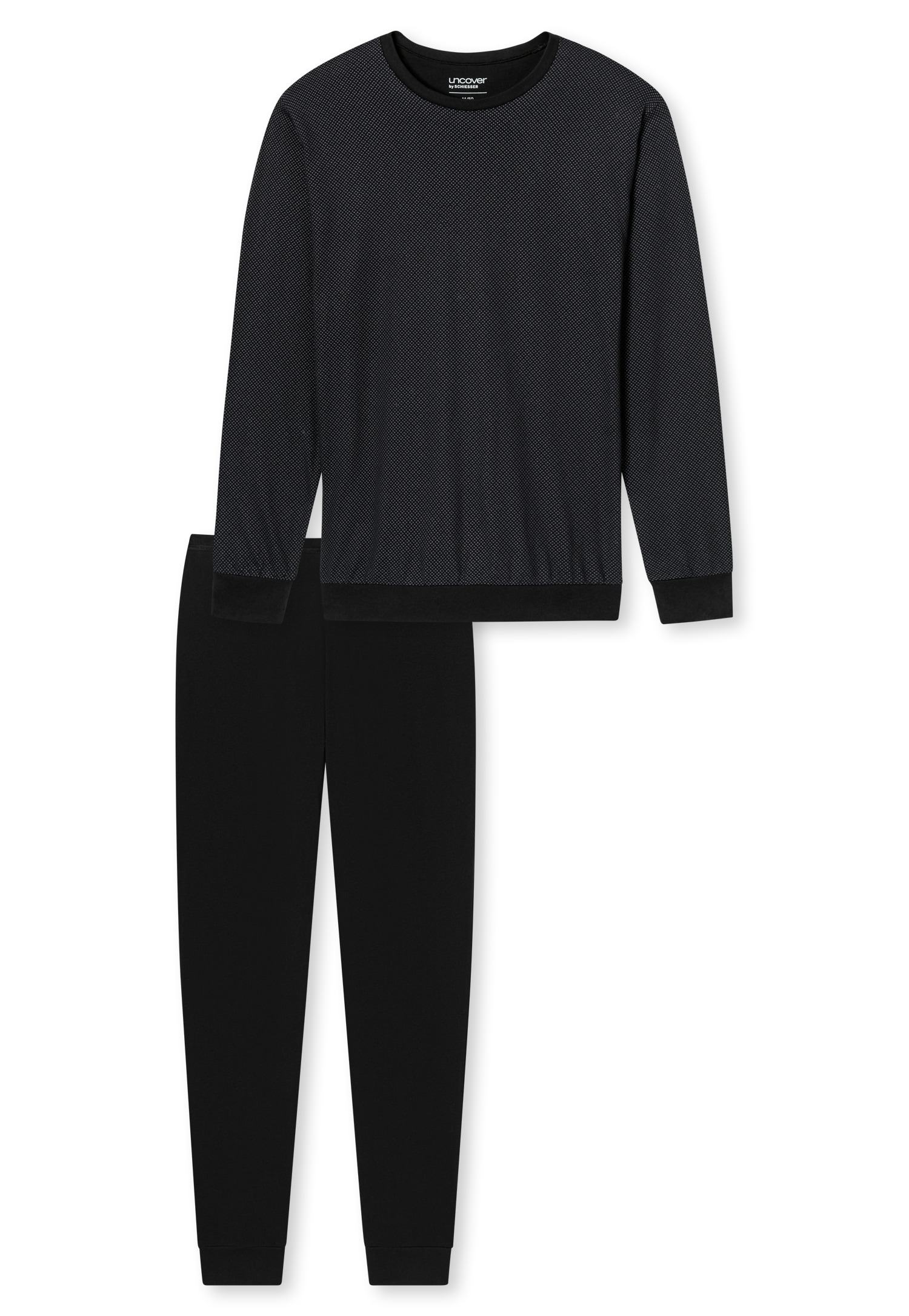 uncover by SCHIESSER Pyjama »Uncover Nightwear« 2 pièces Langarm, Rundhals-Ausschnitt, Single Jersey-Qualität, weich