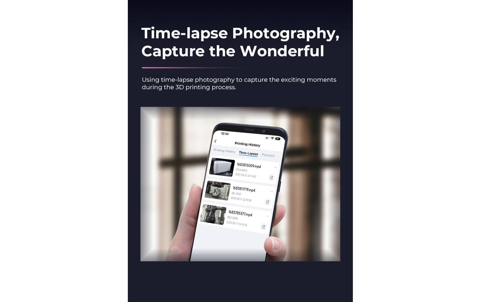 Creality 3D-Drucker »Kamera, UBS, Nachtsicht, Zeitraffer«