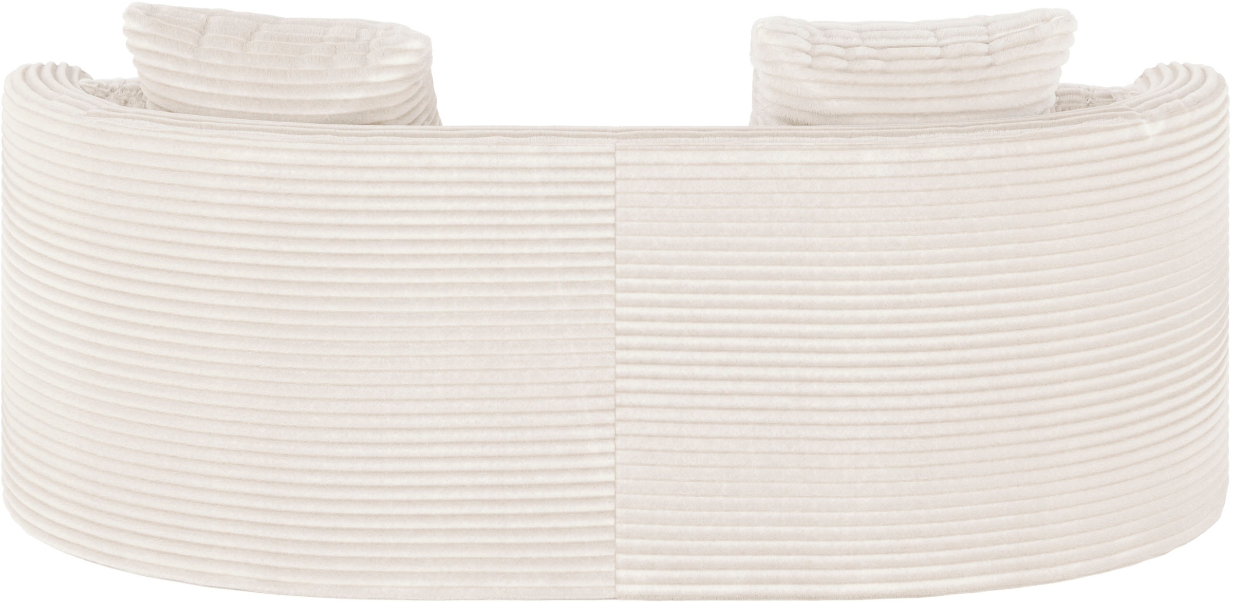LeGer Home by Lena Gercke 2,5-places »ISALIE Cord, rundes Loungesofa, mit Kissen, perfekt gepolstert« tissus modernes, avec 4 coussins décoratifs, assise extra large