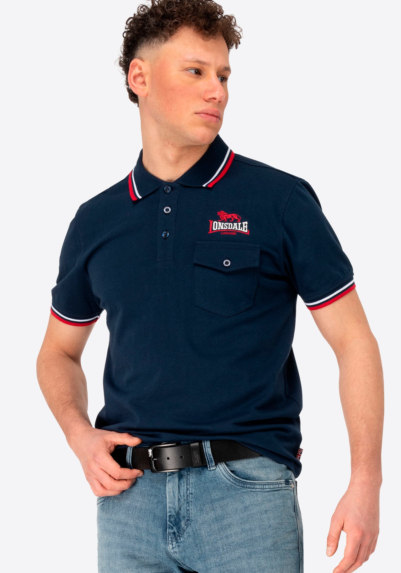Lonsdale Ceinture en cuir »COPPULL« aus Rindsleder