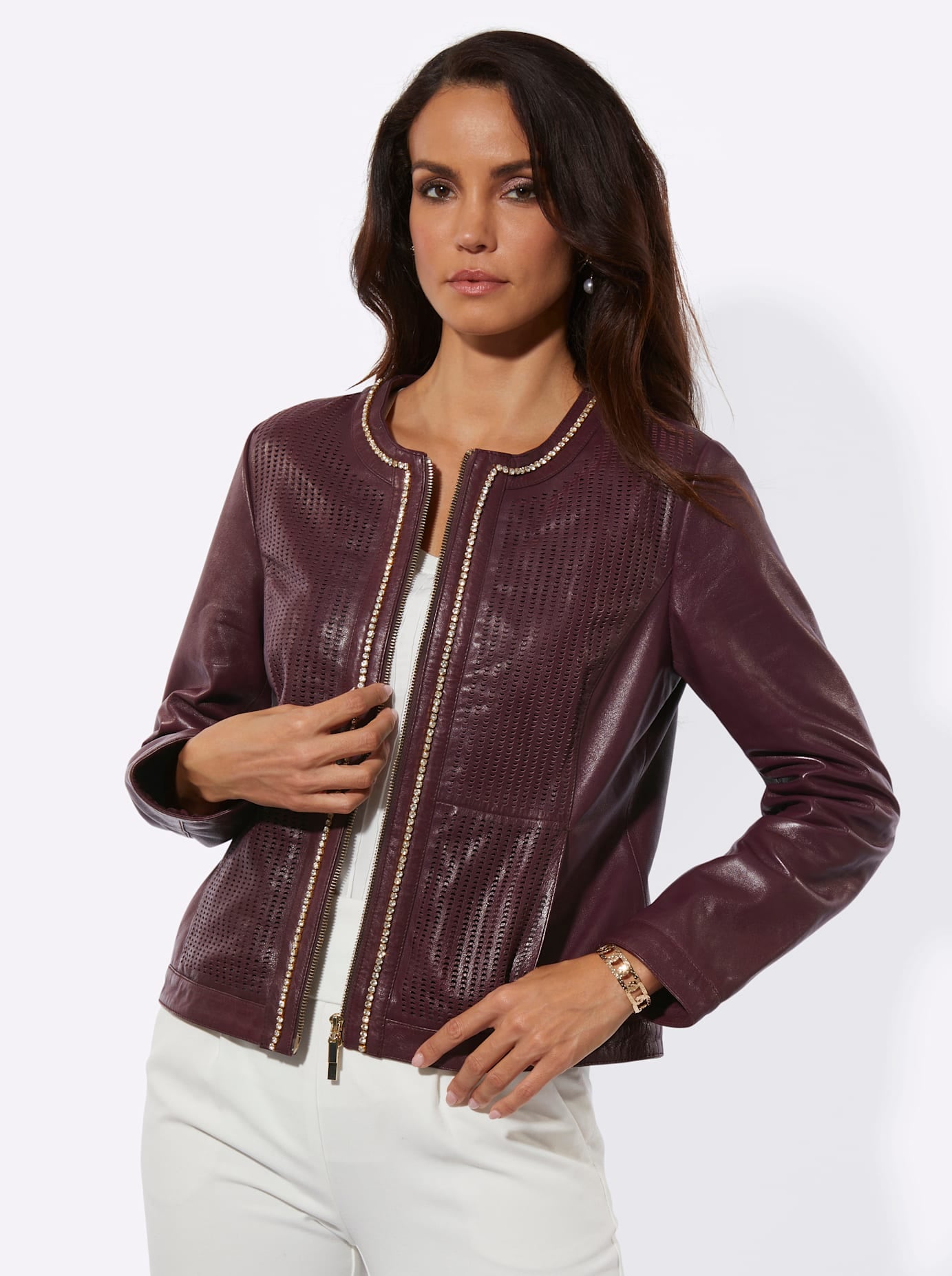 Mainpol Blazer en cuir »Lammnappa-Lederblazer«
