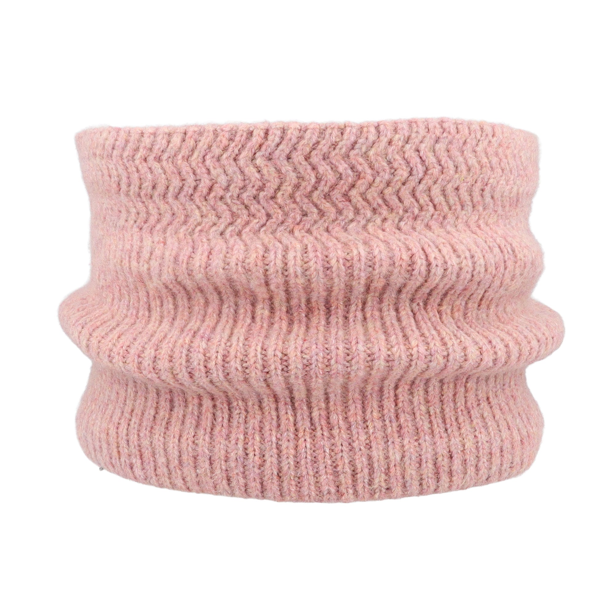 MAXIMO Loop Schlauchschal, Melange, soft, Jerseyfutter, Zick-Zack, 17 x 25 cm