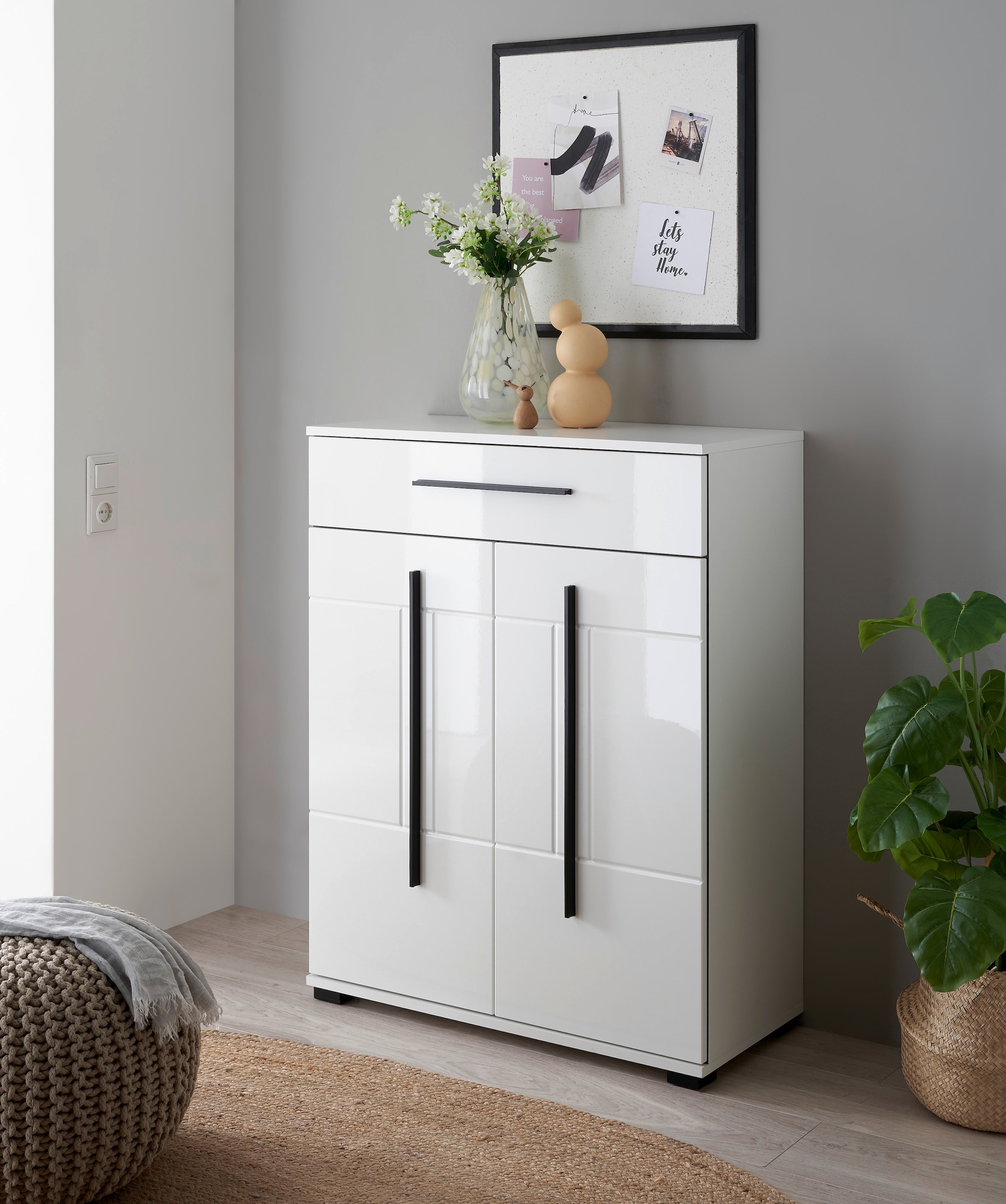 Home affaire Armoire vestiaire »Cantara, Schrank in zwei Farben, modernes Sideboard, Kommode« vielseitig einsetzbar, ausreichend Stauraum, 80 cm breit