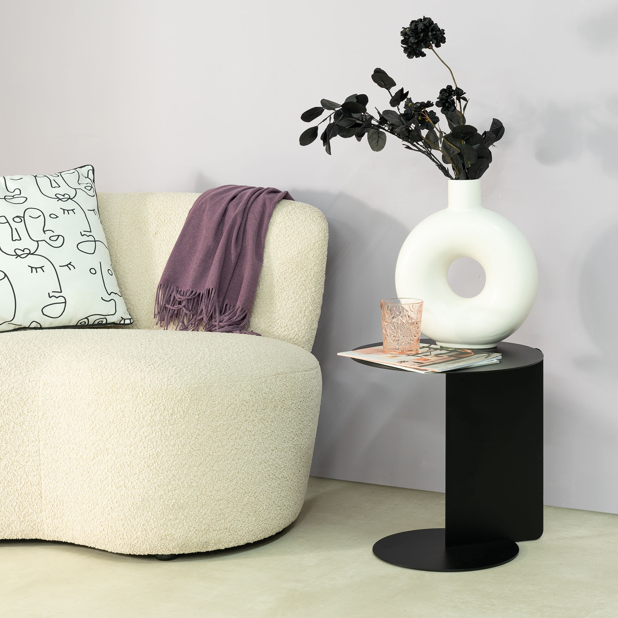 Spinder Design Table d'appoint »SALSA« table d'appoint en acier