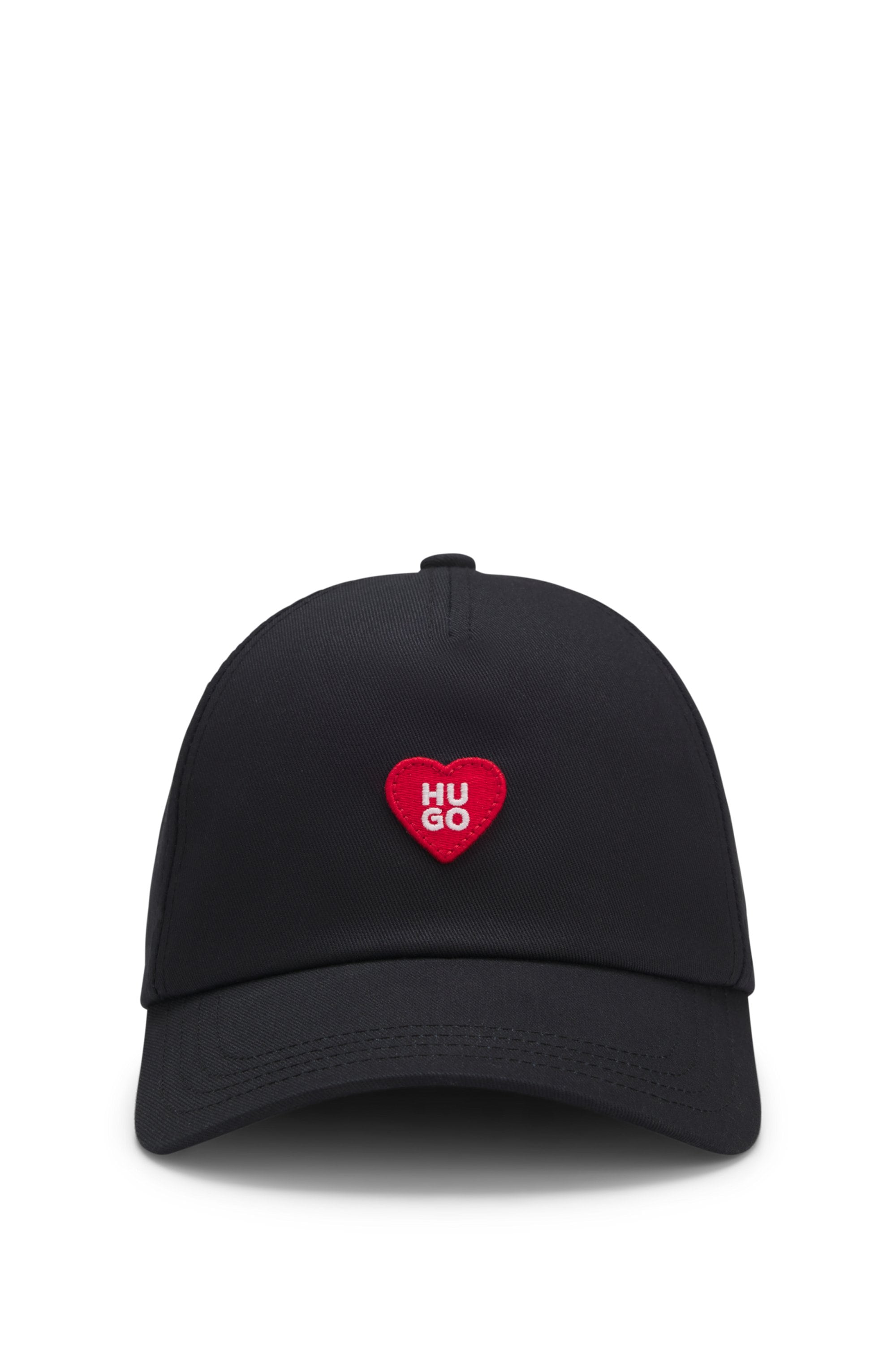 HUGO Baseball Cap »Cara Valentine« mit Aufnäher, Baumwoll-Twill