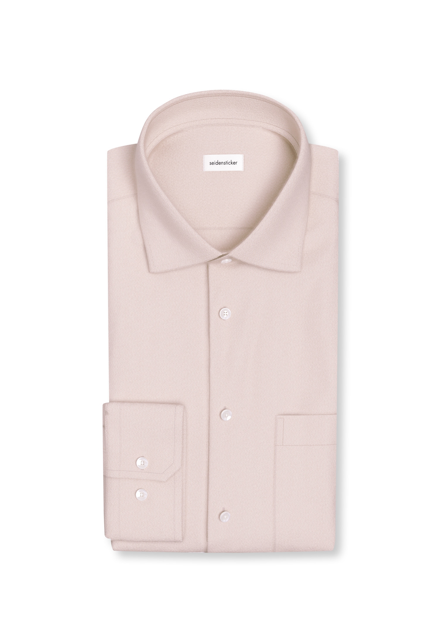 seidensticker Chemise en flanelle »Schwarze Rose« Slim 1/1 Kentkragen Uni