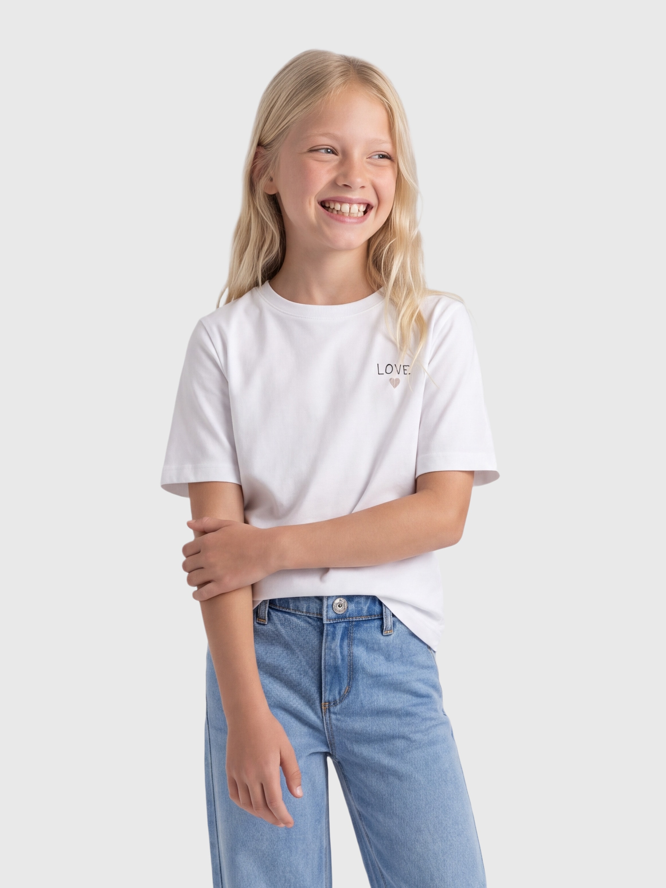 KIDS ONLY T-shirt »KOGREX FLOWER S/S TOP JRS 2-PACK« Paquet, 2 Avec motifs poitrine mignons