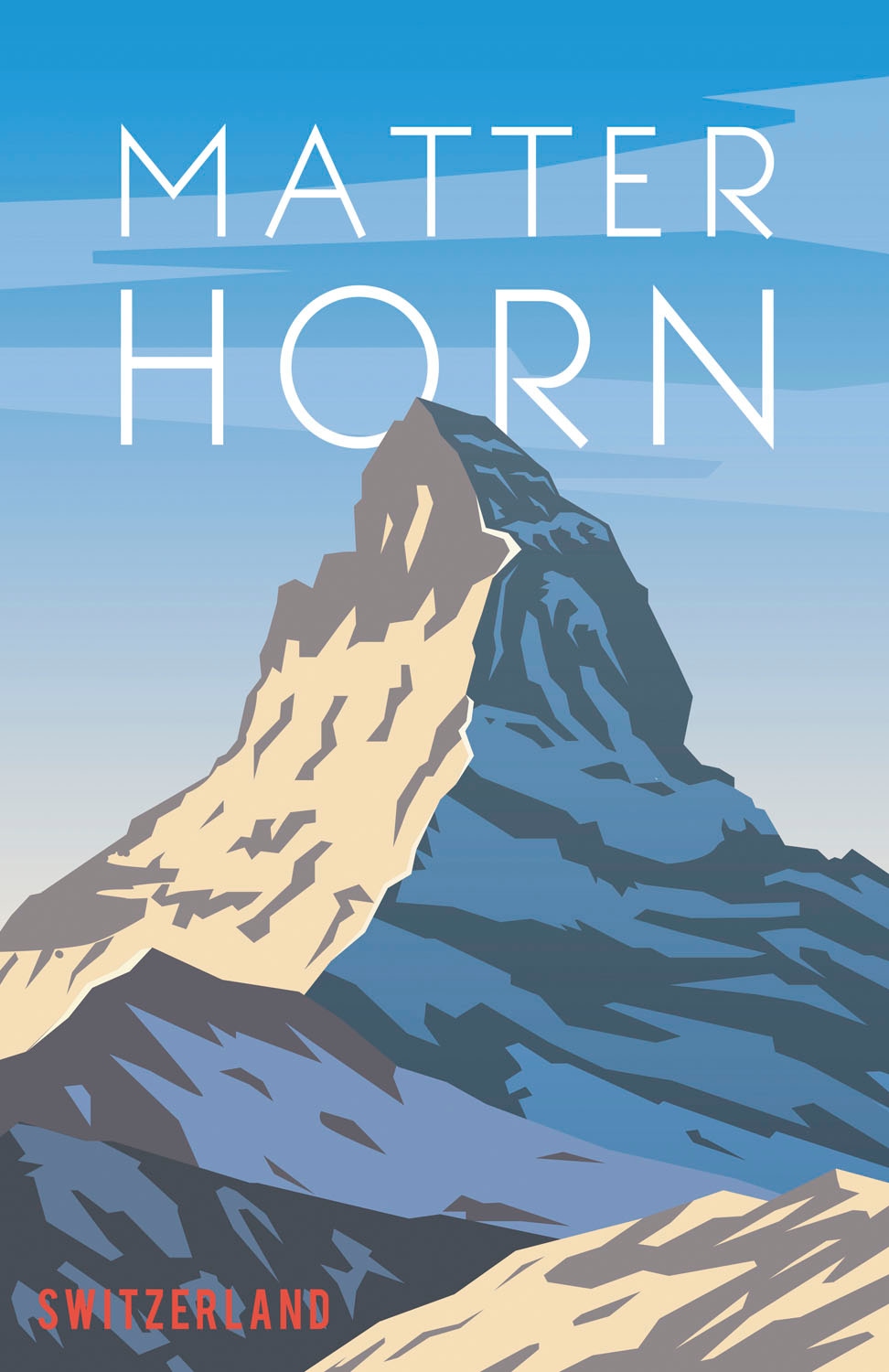 queence Metallbild »Matterhorn III« Berge & Alpenbilder 1 Stk. tlg. Stahlschilder