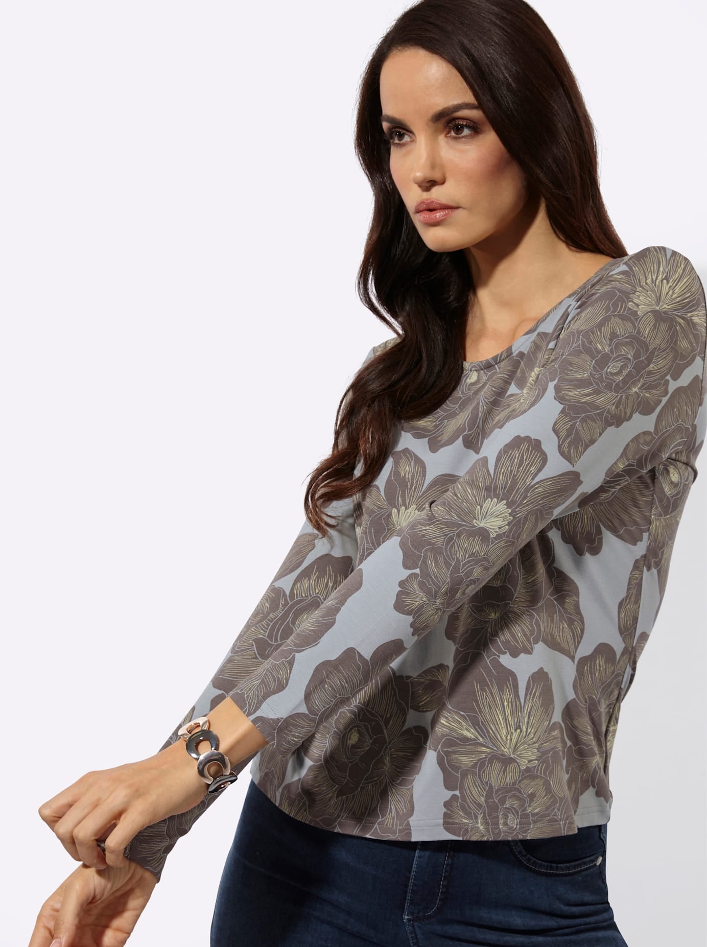 creation L T-shirt imprimé »Druck-Shirt« 1