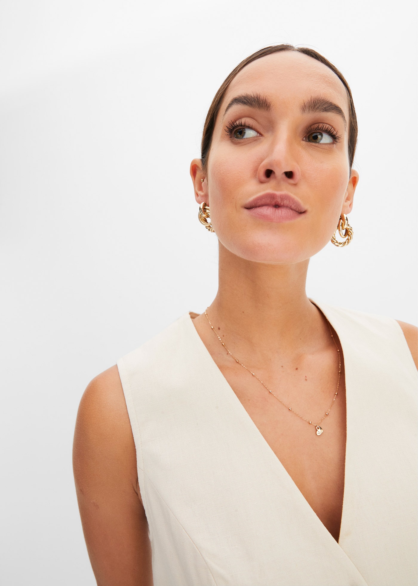 bonprix Short  aus Leinenmix, eleganter Stil, mit passender Weste