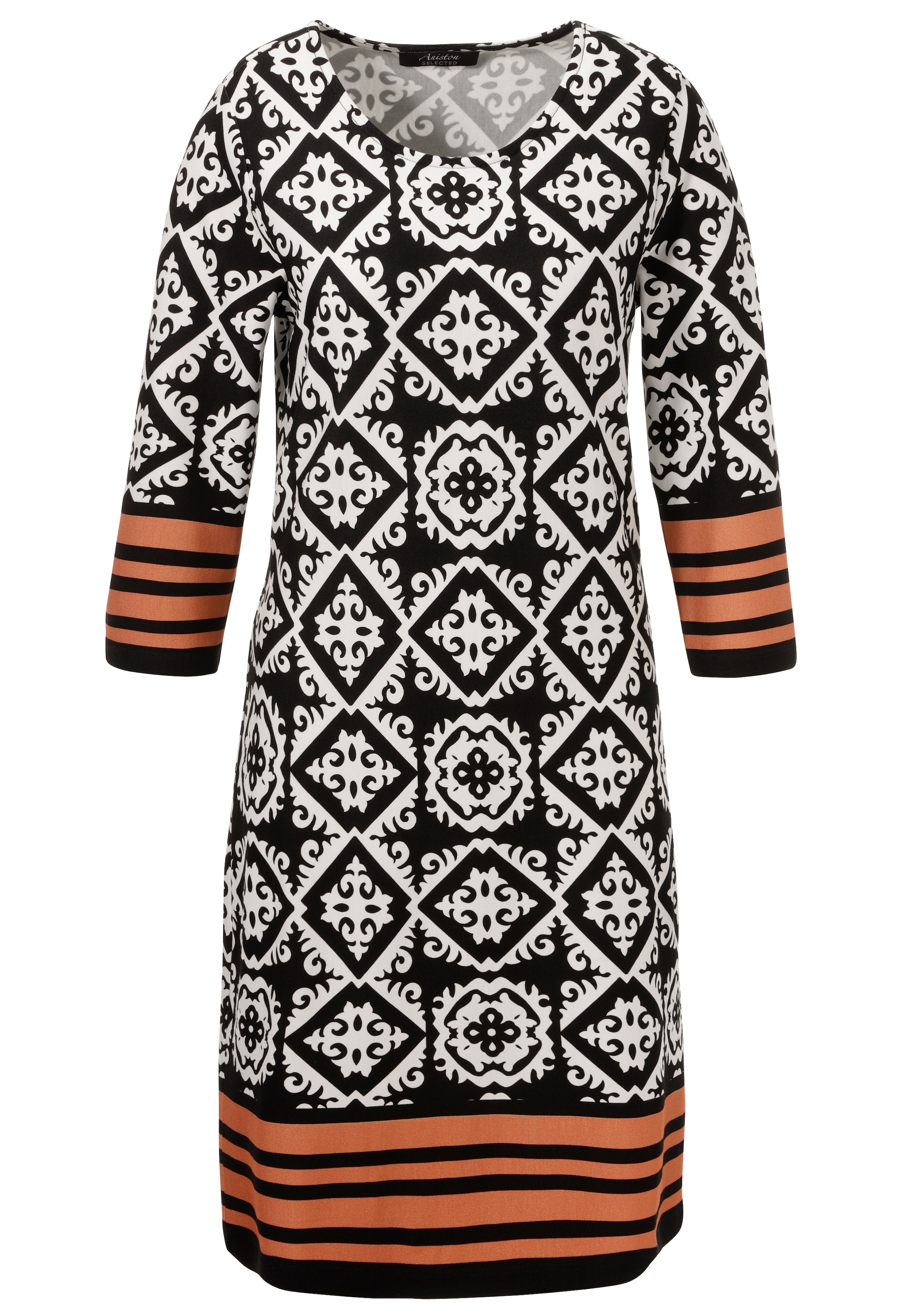 Aniston SELECTED Jerseykleid mit ansprechender Ornamentmusterung - NEUE KOLLEKTION