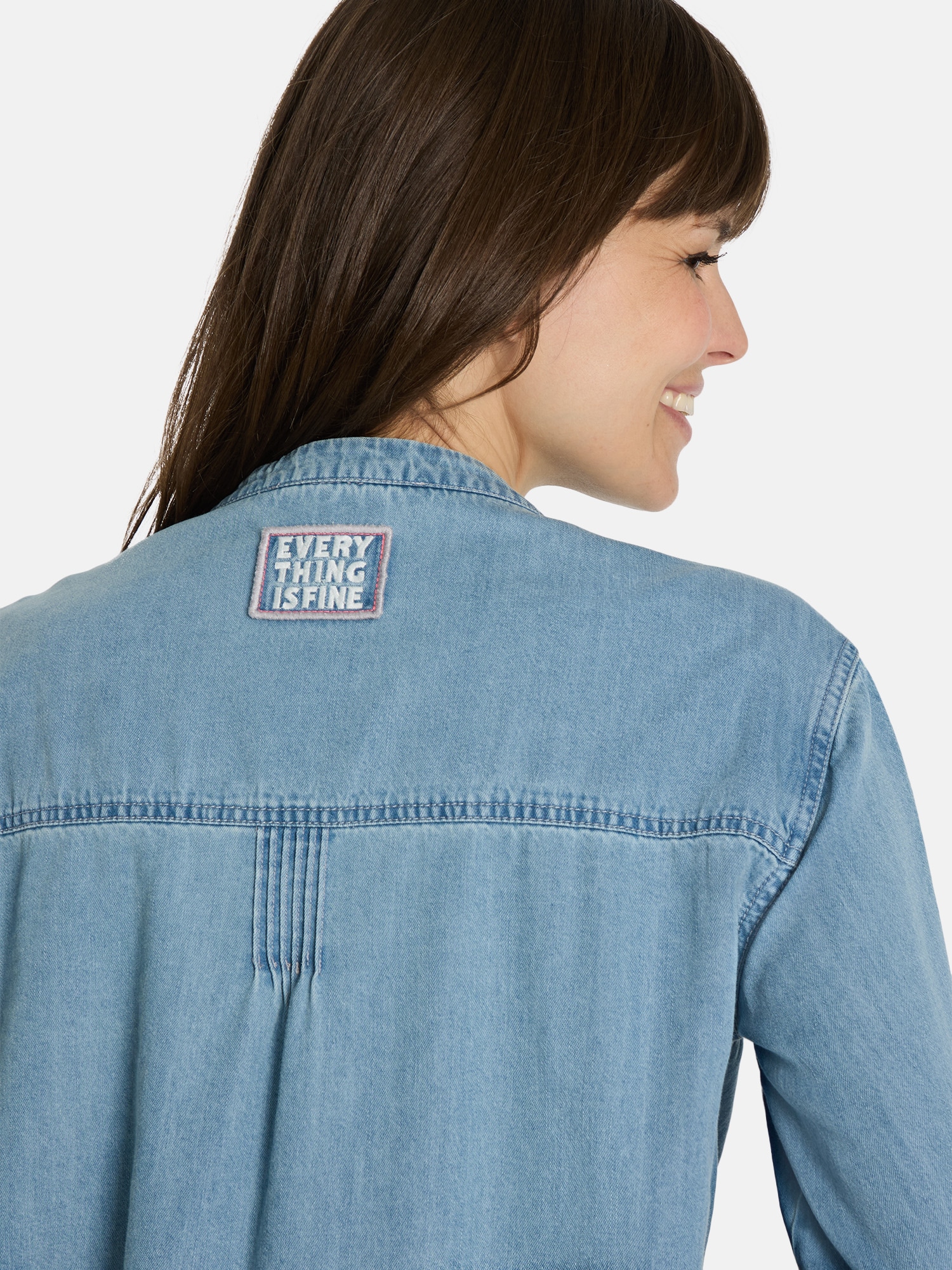 Lieblingsstück Langarmbluse »EvitaL« im Denim-Look