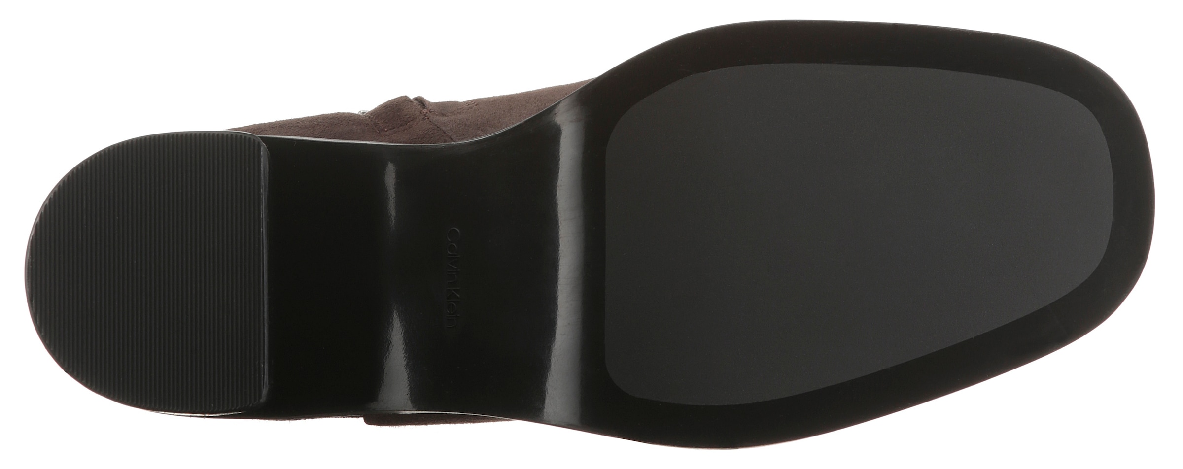 Calvin Klein Bottines »BLOCK HEEL ZIP BOOT SUE«  bottes classiques, talon bloc, avec logo CK latéral sur la tige