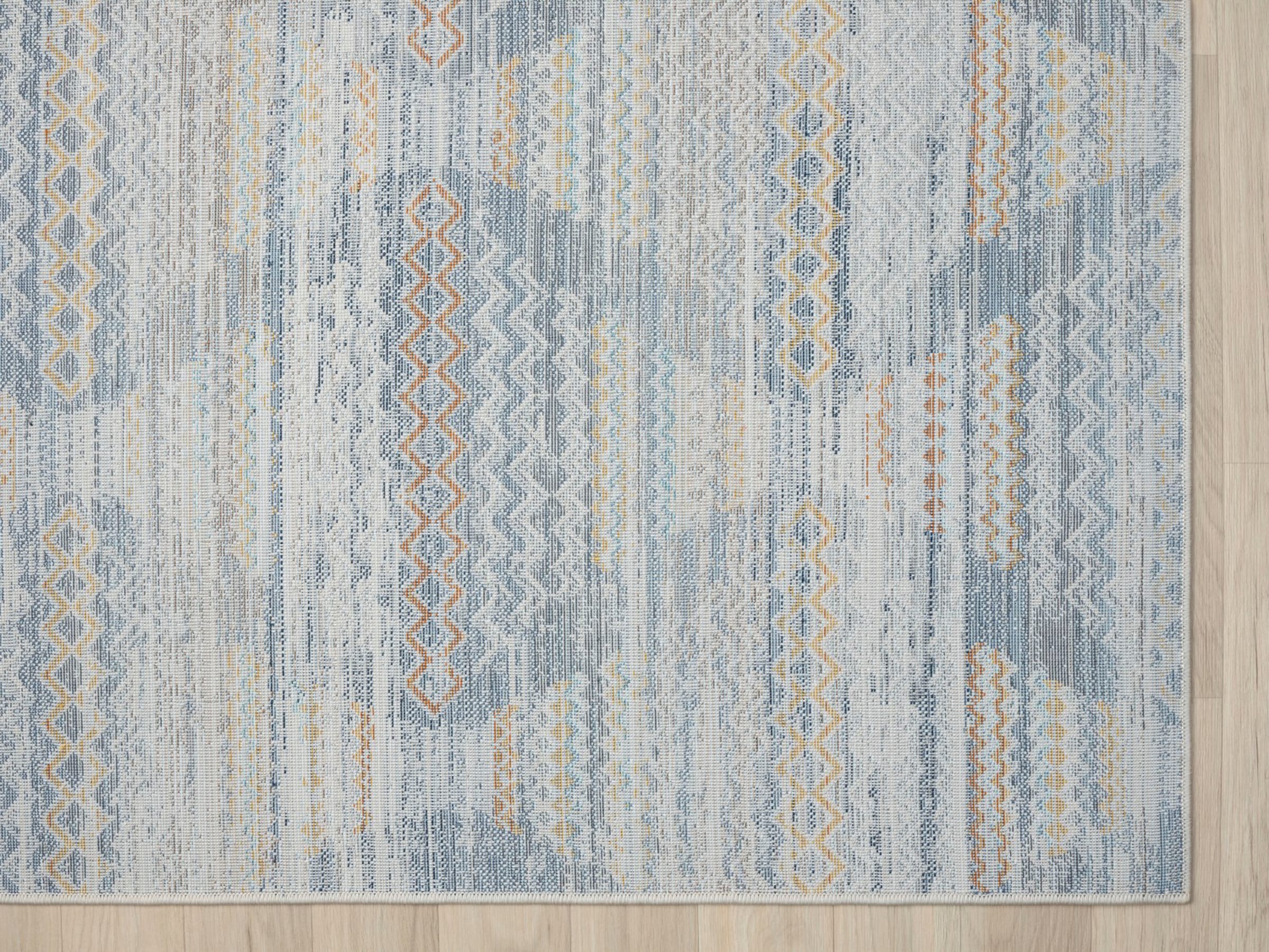 Myflair Möbel & Accessoires Teppich »Aurora 1« rechteckig 2 mm Höhe Flachgewebe, im modernem Used Look, superflach, weich durch Microfaser