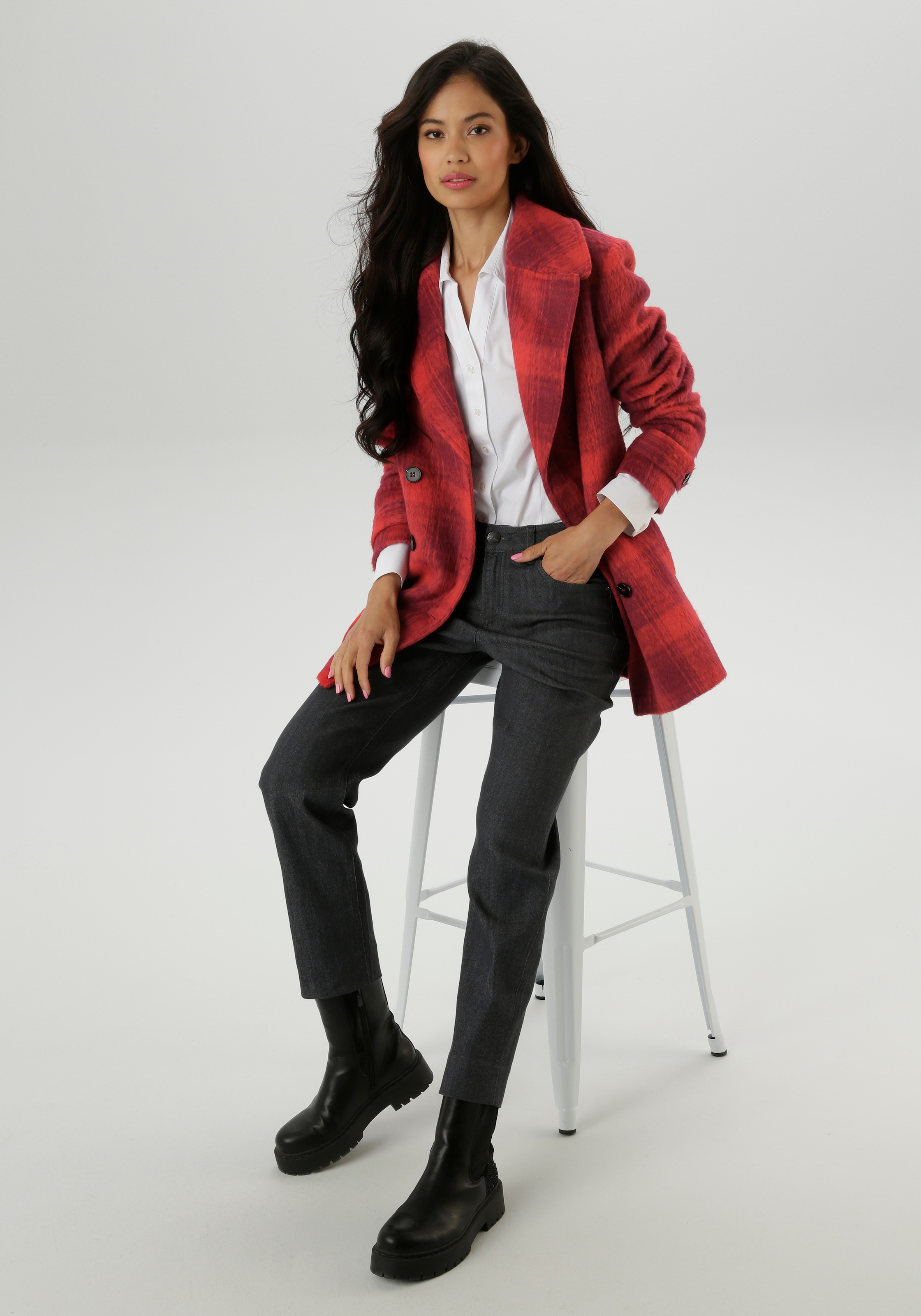 Aniston SELECTED Cabanjacke ohne Kapuze mit zwei Eingriffstaschen - NEUE KOLLKEKTION