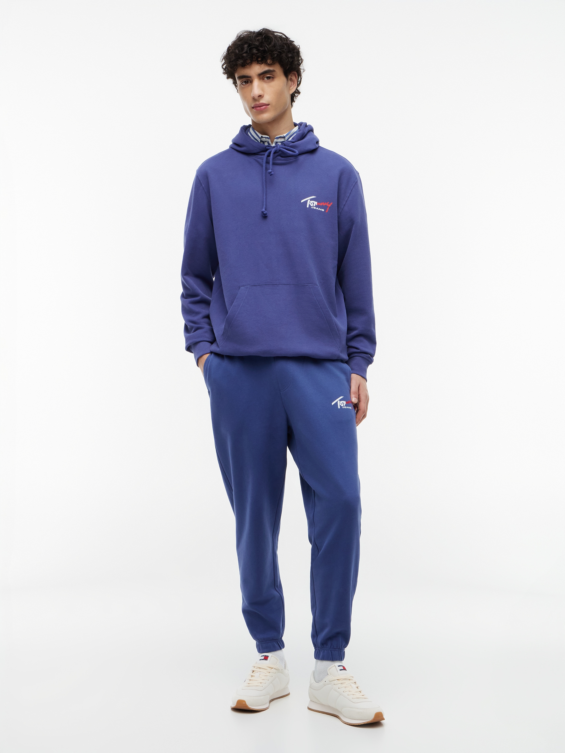 Tommy Jeans Pantalon de jogging »TJM REGULAR SIGNATURE«  avec logo et bord-côtes