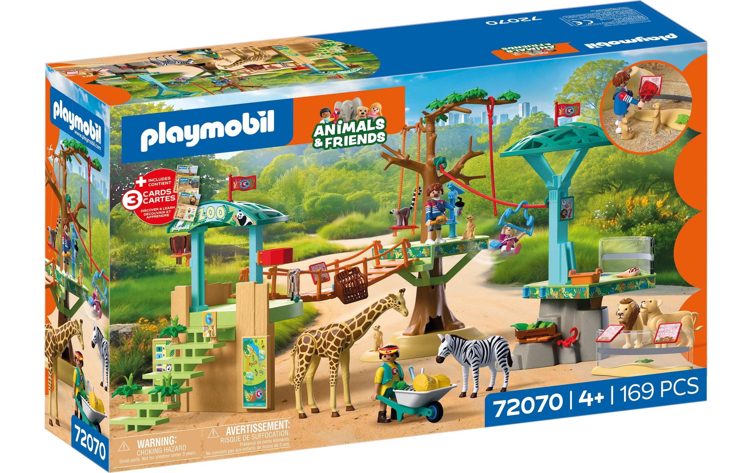 Playmobil® Konstruktions-Spielset »Zoo: Wildnis-Kletterpark (72070), Animals & Friends« Made in Europe