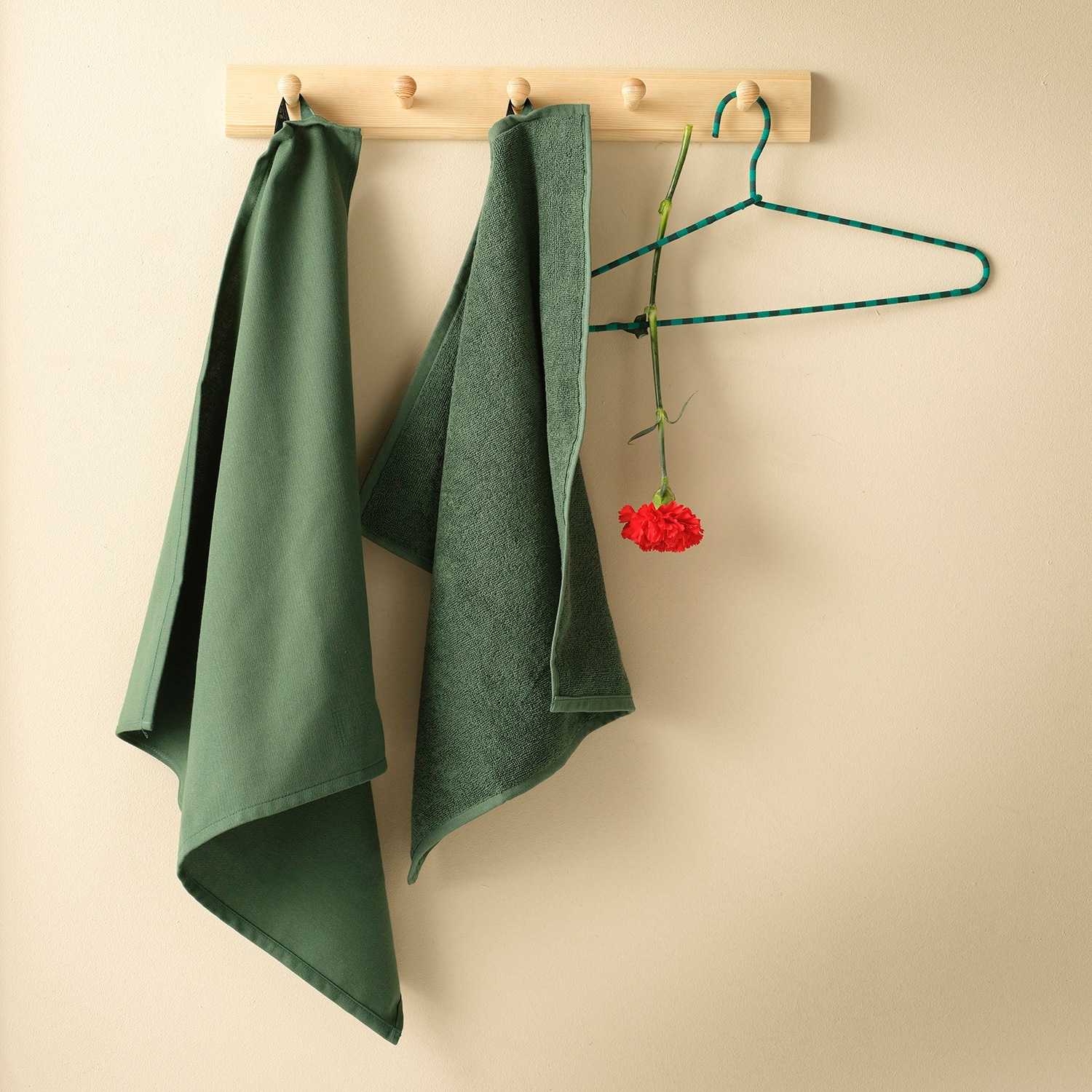 DDDDD Geschirrtuch »Logo aus 100% Baumwolle, 60x65 cm« Jacquard-Gewebe, sehr saugstark und langlebig