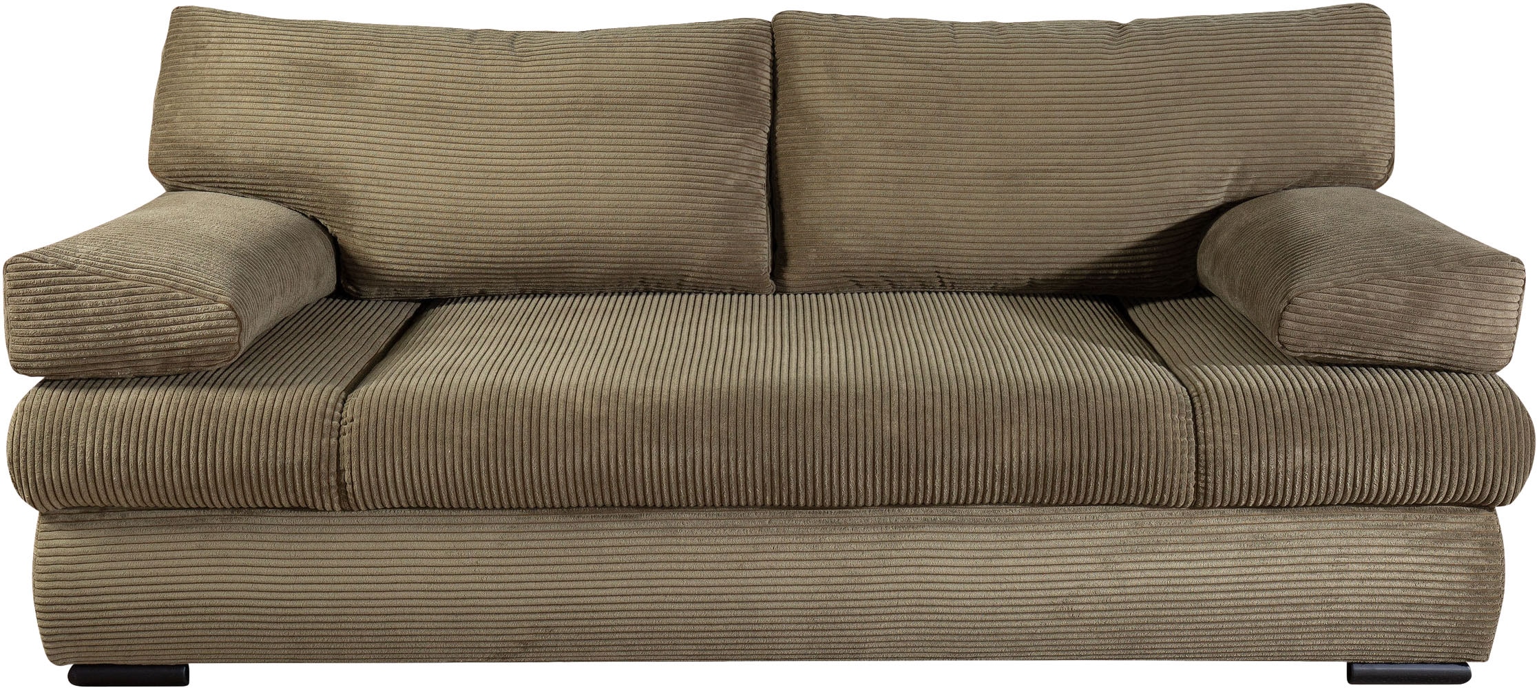 COLLECTION AB Schlafsofa »Tina Breite 200 cm, Liegefl. 146x200 cm« mit Bettfunktion, Bettkasten & 2 Armlehnenkissen, Bonell-Federkern
