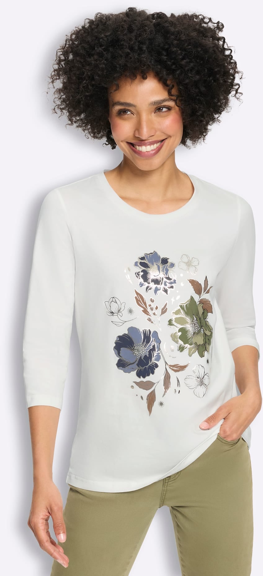 heine 3/4-Arm-Shirt »Druck-Shirt« 1