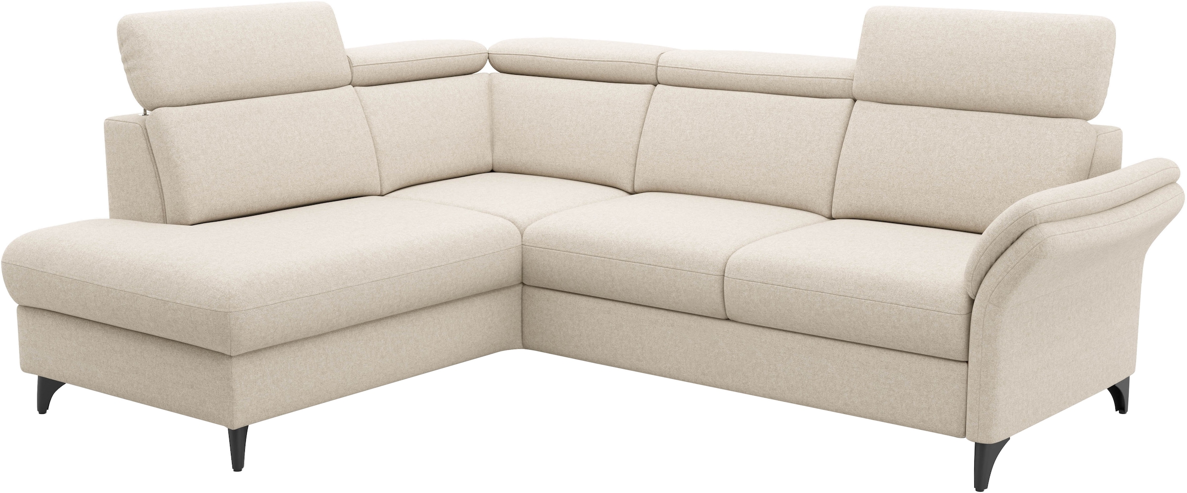 sit&more Canapé d'angle »Glendale, L-Form« inkl. Kopfteilverstellung, wahlweise mit Vorziehsitz und Bettkasten