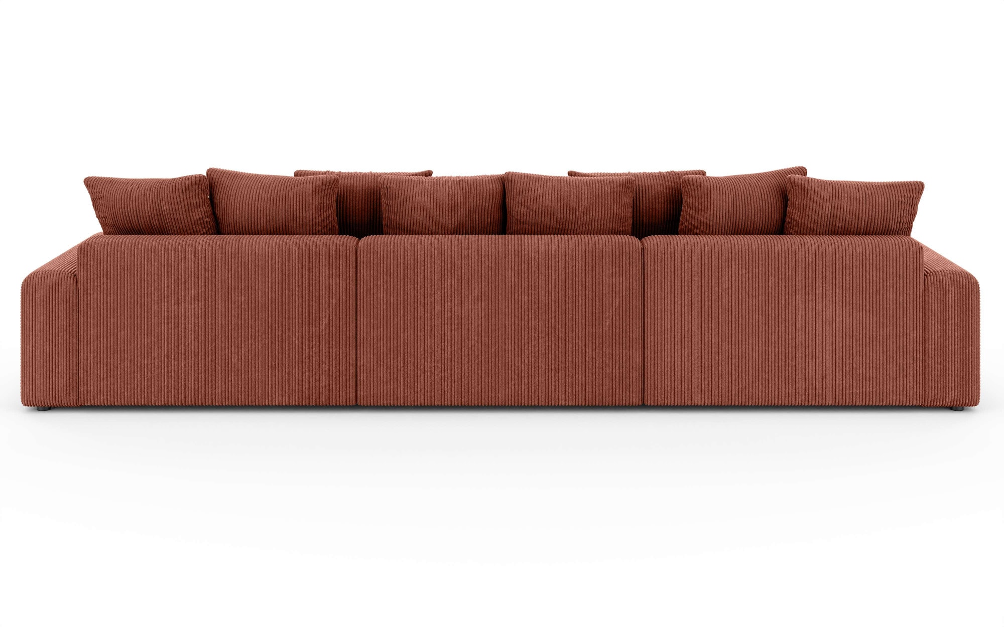 Home affaire Paysage de salon »LAKESIDE mit Bettfunktion und Bettkasten, Masse B/T/H: 332,5/142/84 cm« U‑Form mit vielen Kissen und Wellenunterfederung