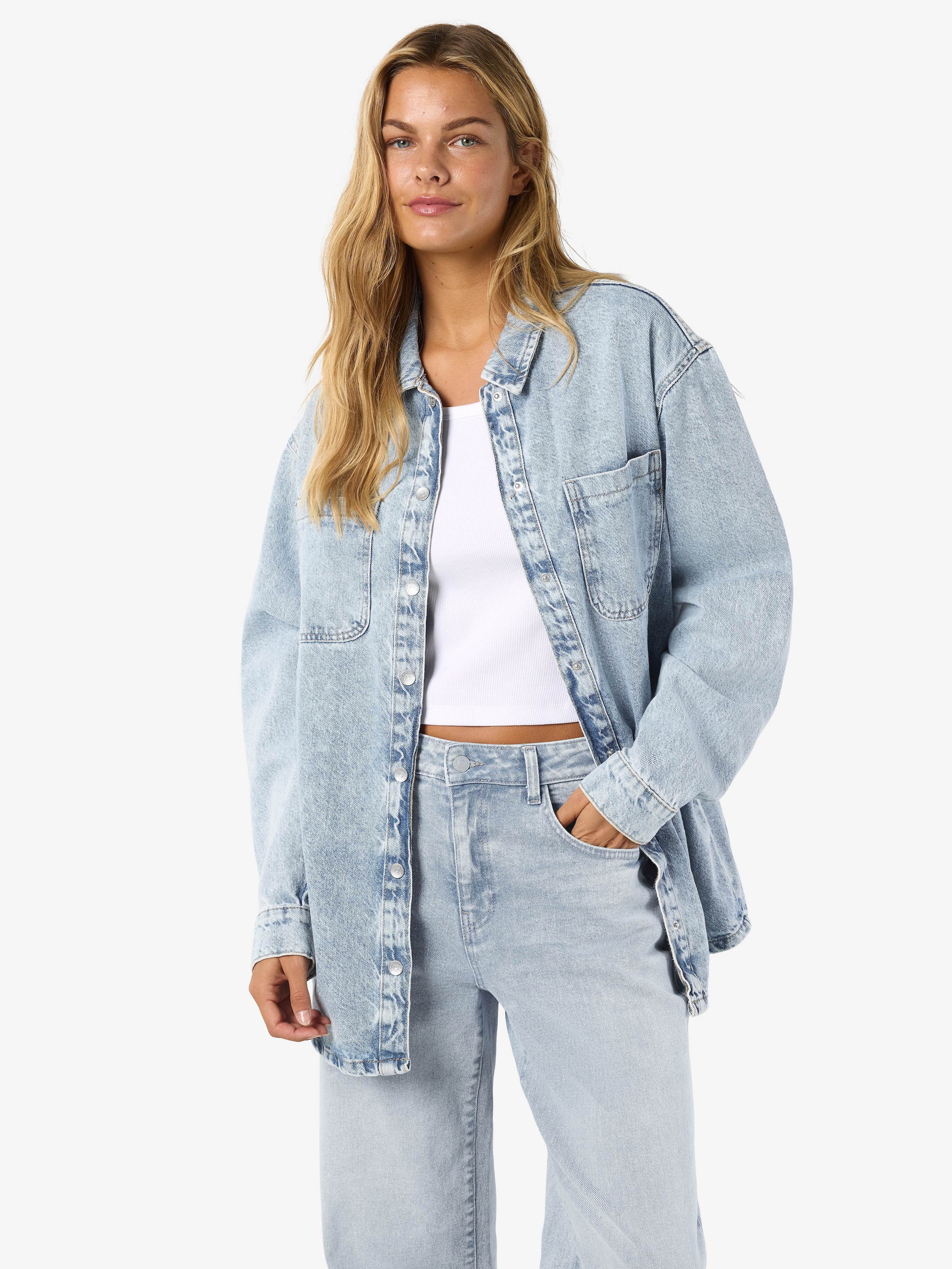 Noisy may Blouse en jean »NMALVA L/S DENIM SHACKET AZ352LB NOOS«