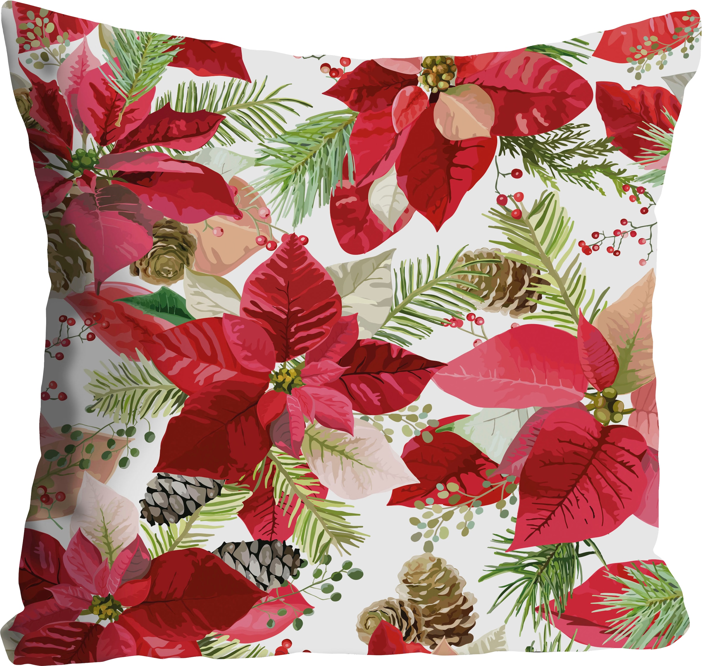 queence Coussin décoratif »Demi« Kissenhülle ohne Füllung, 1 Stück