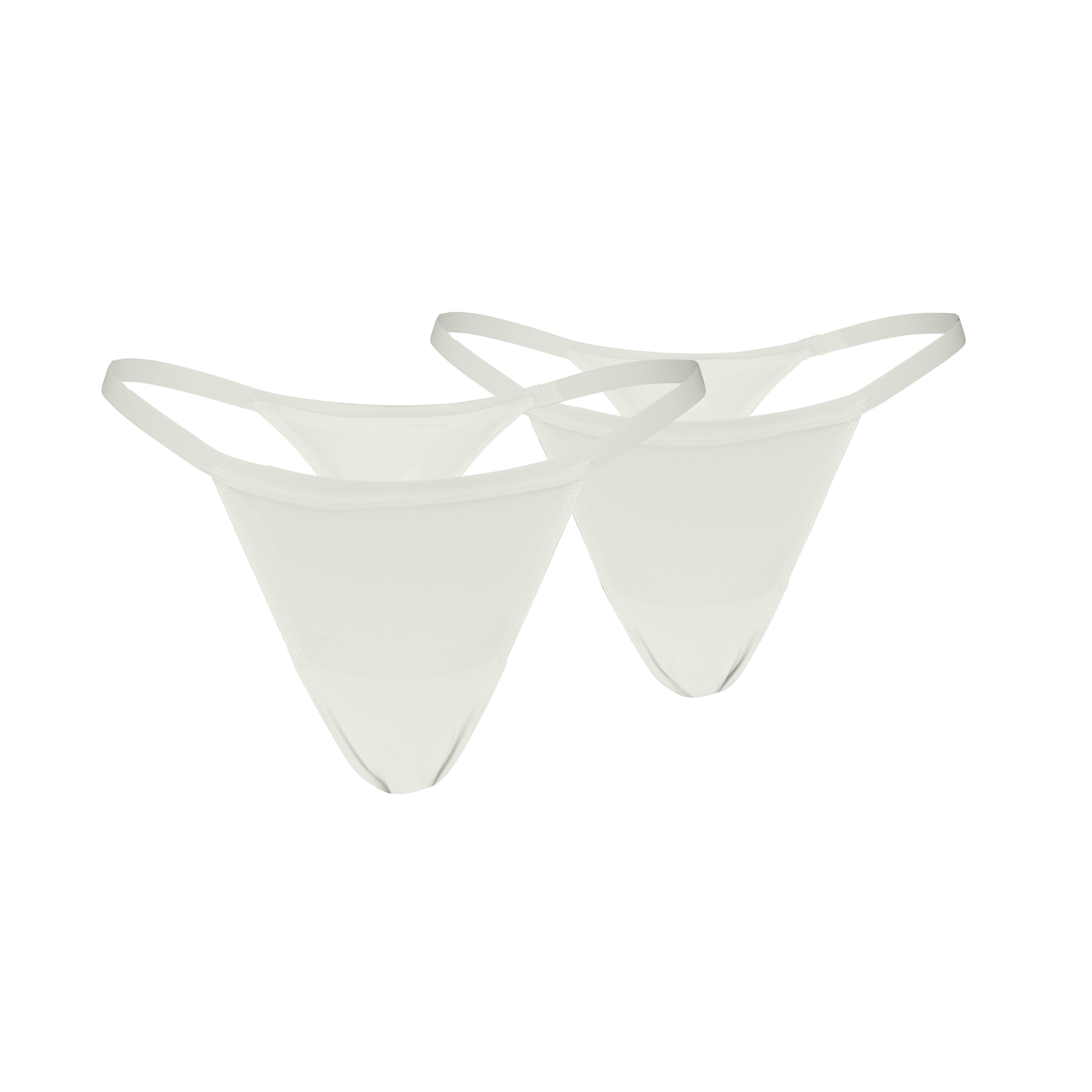 PUMA String »PUMA WOMEN MICROFIBER TANGA STRINGS« 2er Pack,  mit elastischem Bund, Logodruck hinten, Mid-Rise Design