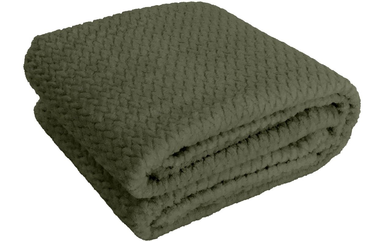 Hubatka TEXTIL Wohndecke »Plaid Uni 220 x 180 cm«